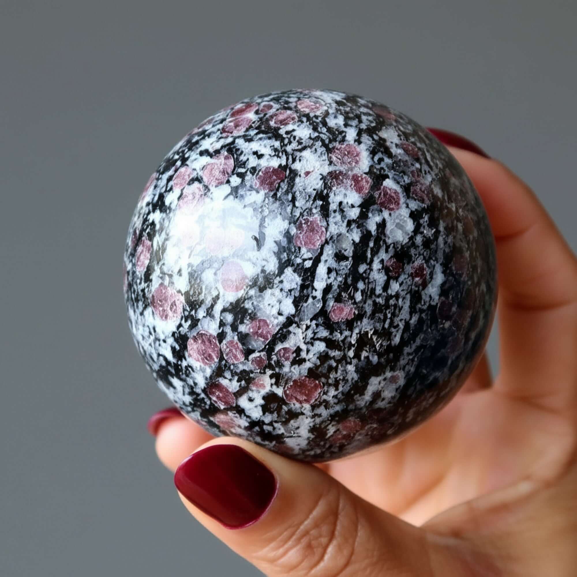 Spinel Sphere Black Biotite Schist Crystal Ball