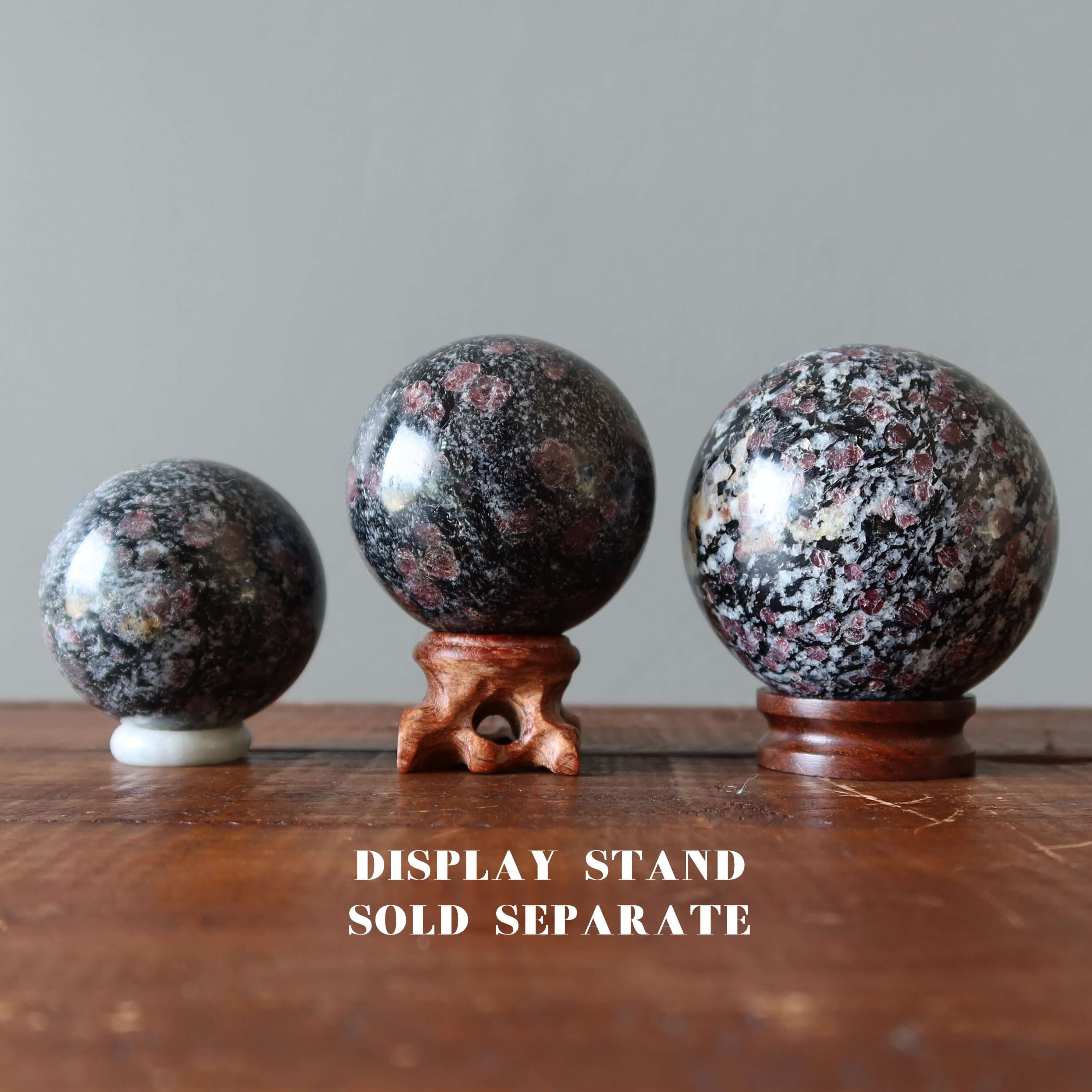 Spinel Sphere Black Biotite Schist Crystal Ball