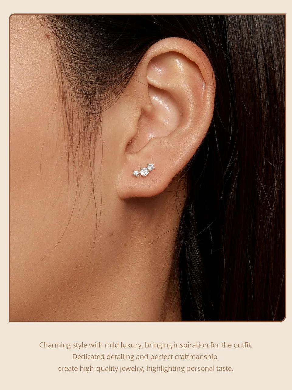 Boucles d'oreilles clous étoiles en argent sterling S925 moissanite, à vis, cadeau de fiançailles