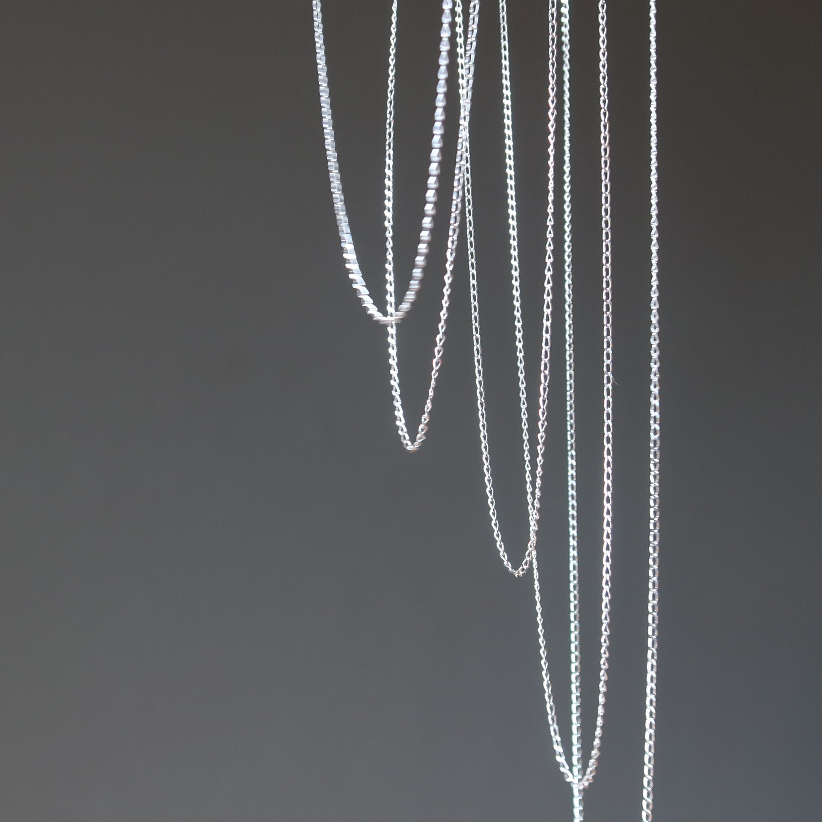 Sterling Silver Chain Necklace Curb Links of Strength