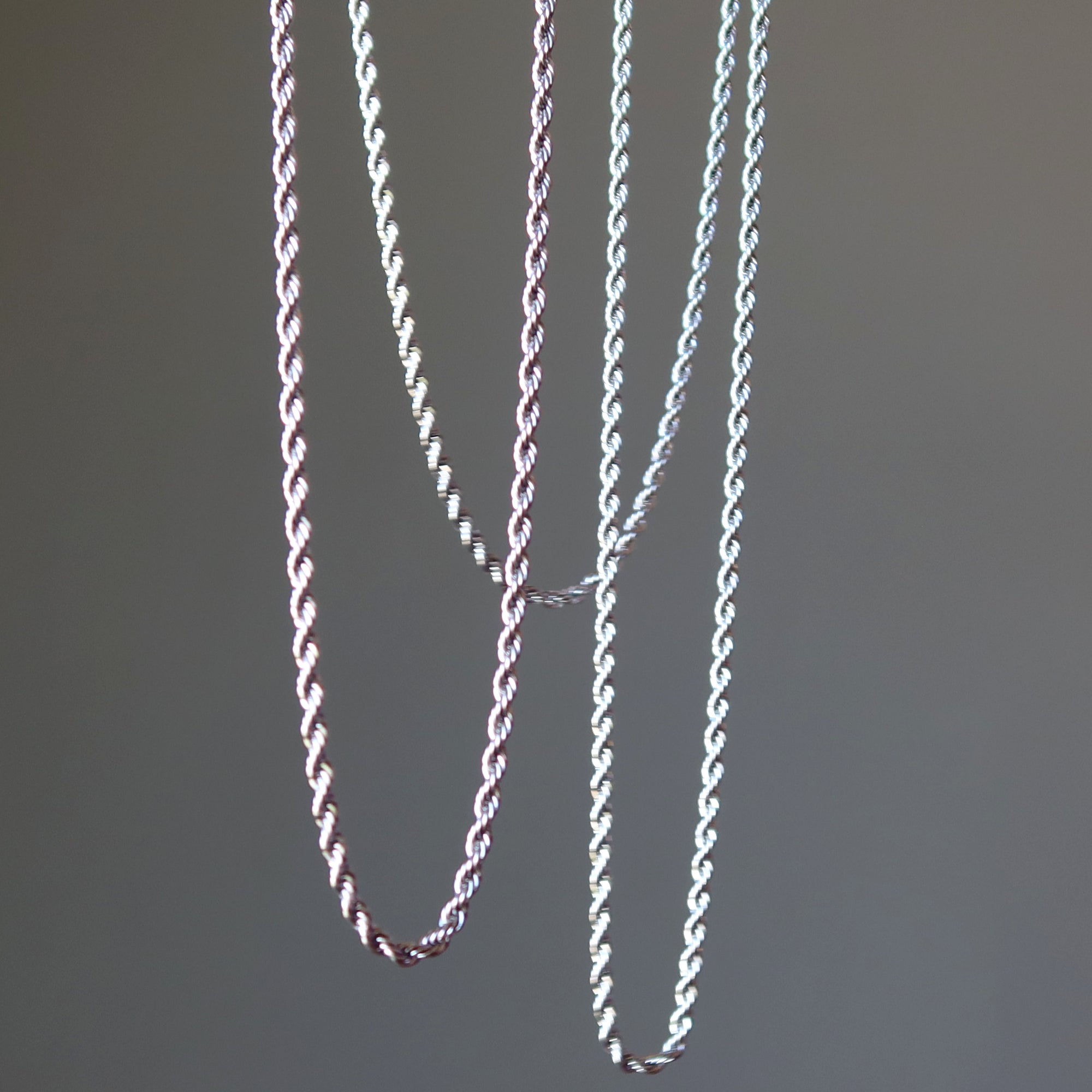 Collier chaîne en argent sterling, Corde de joie étincelante