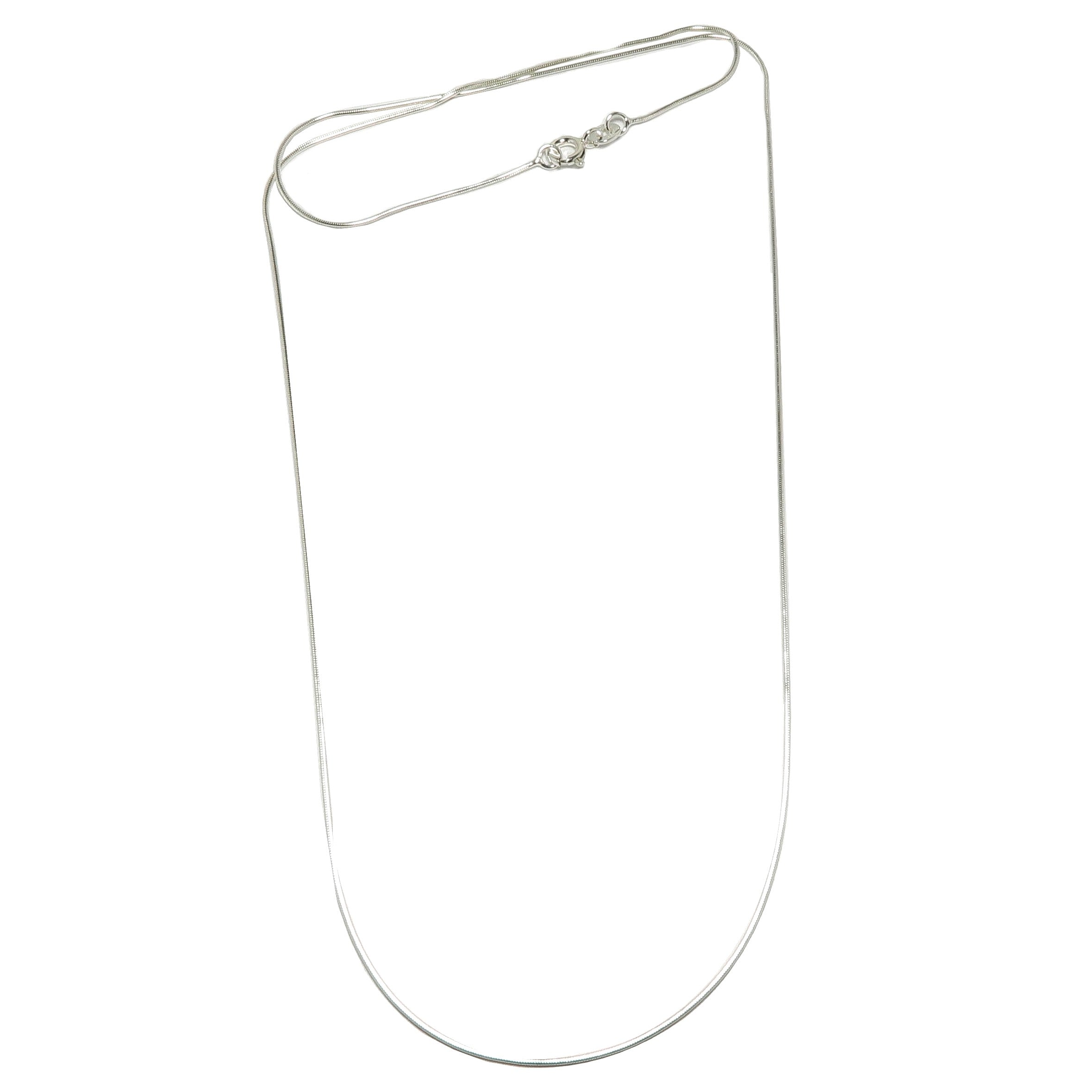Halskette aus Sterlingsilber, elegante Schlangenkette