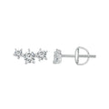 Boucles d'oreilles clous étoiles en argent sterling S925 moissanite, à vis, cadeau de fiançailles