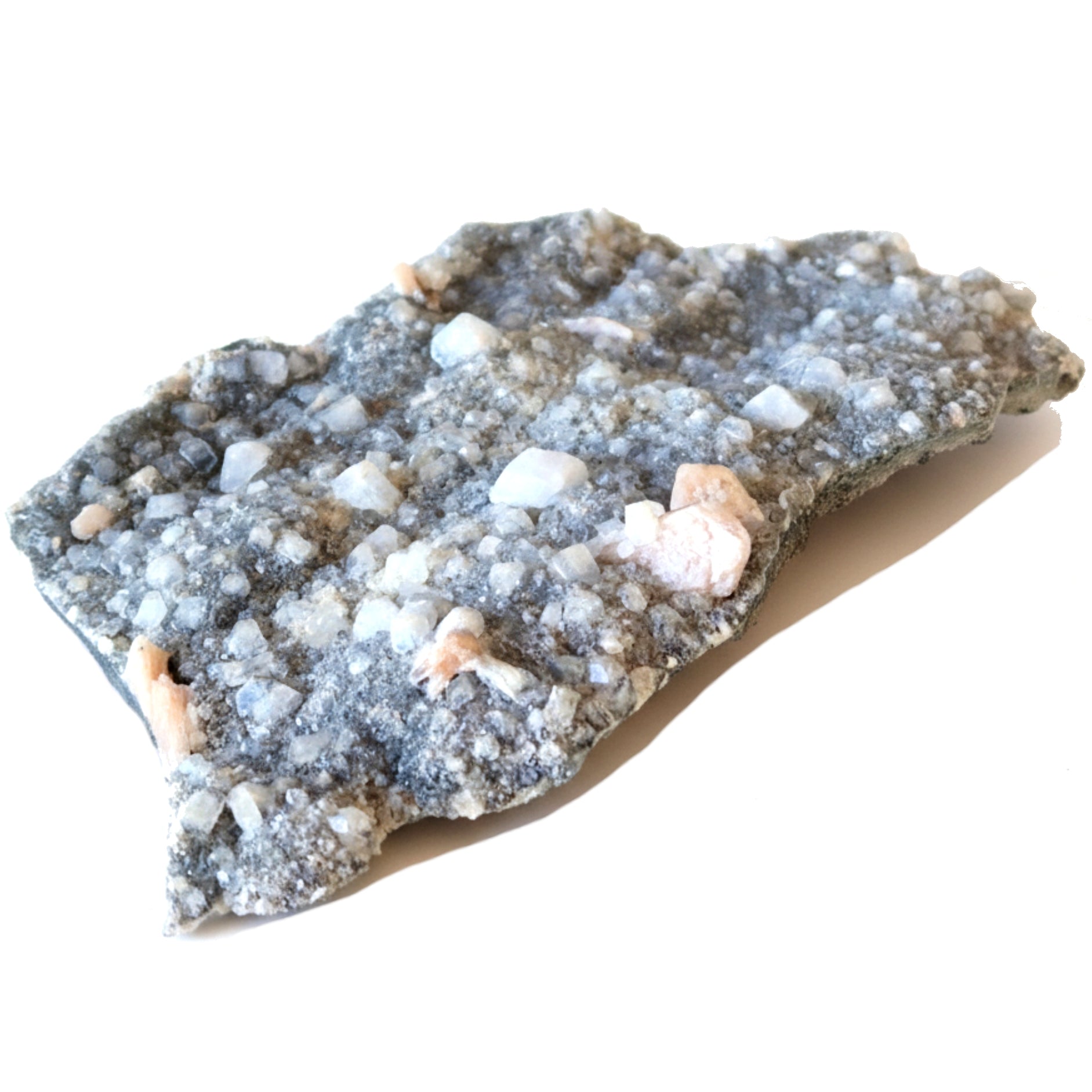 Stilbite en grappe Apophyllite Calcédoine Rose Sérénité 25,4 cm