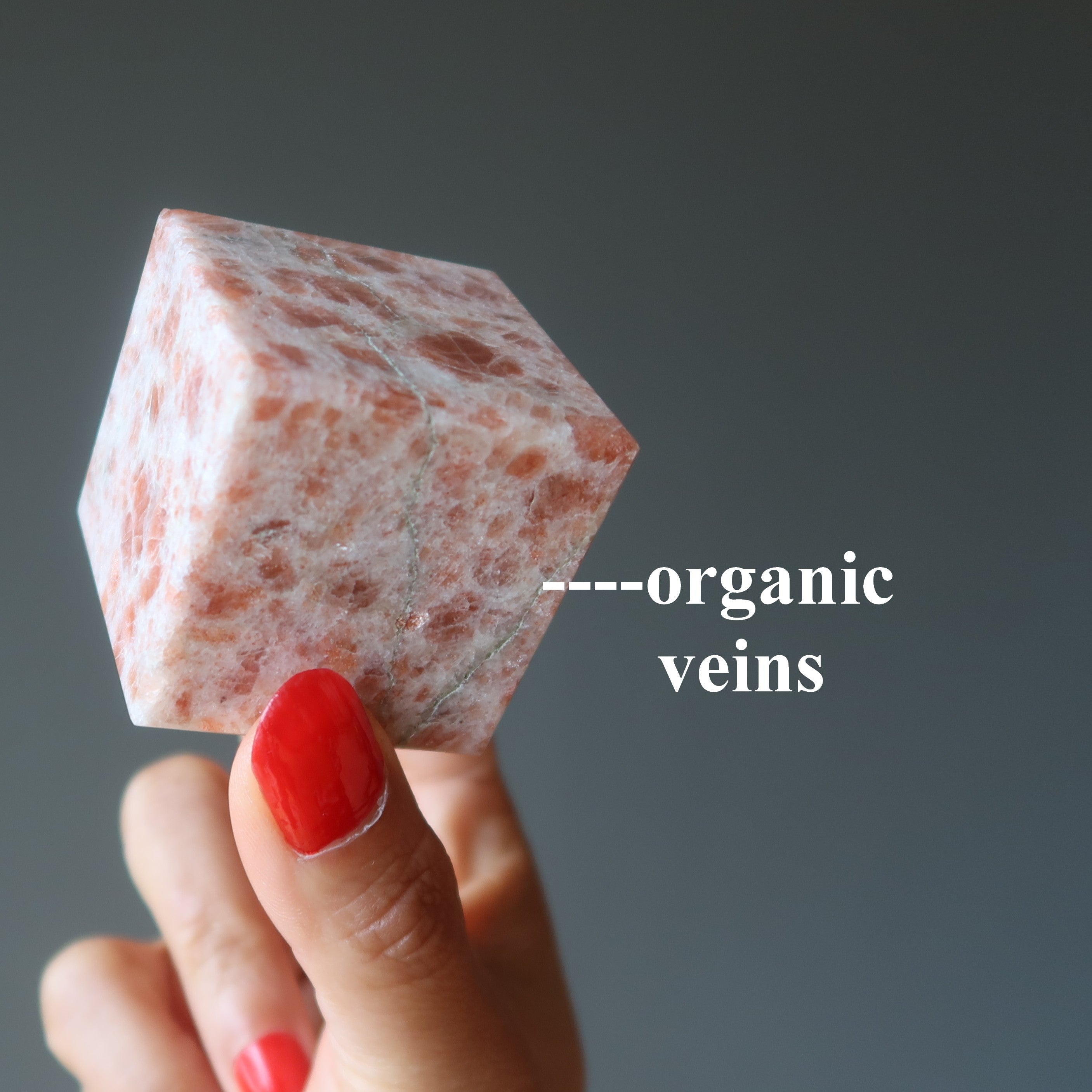 Sunstone Cube Block of Bright Life Energy Sun Crystal
