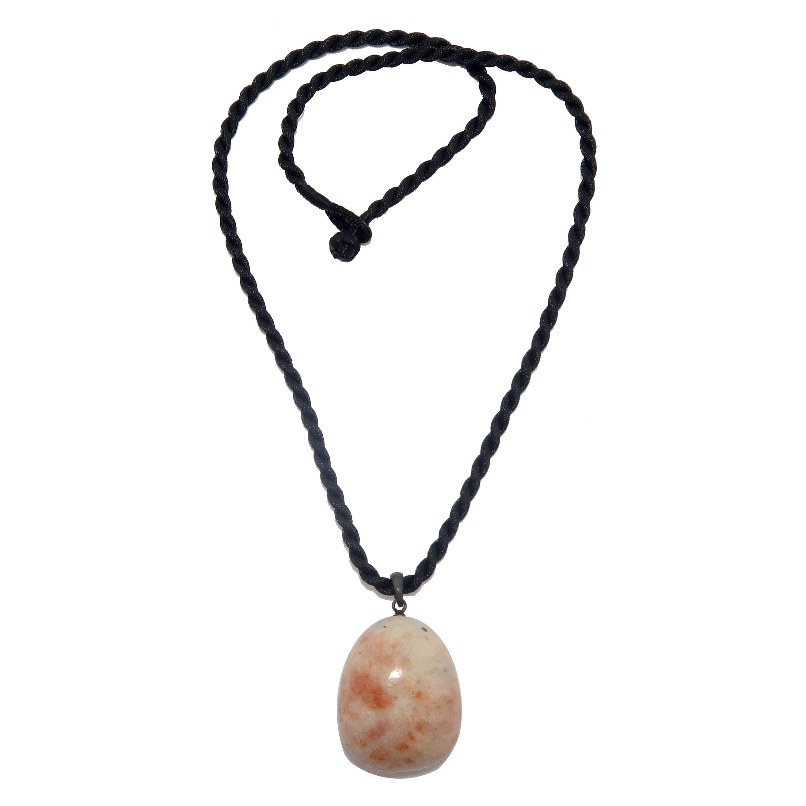 Sunstone Necklace Sun Spark Chunky Red Stone