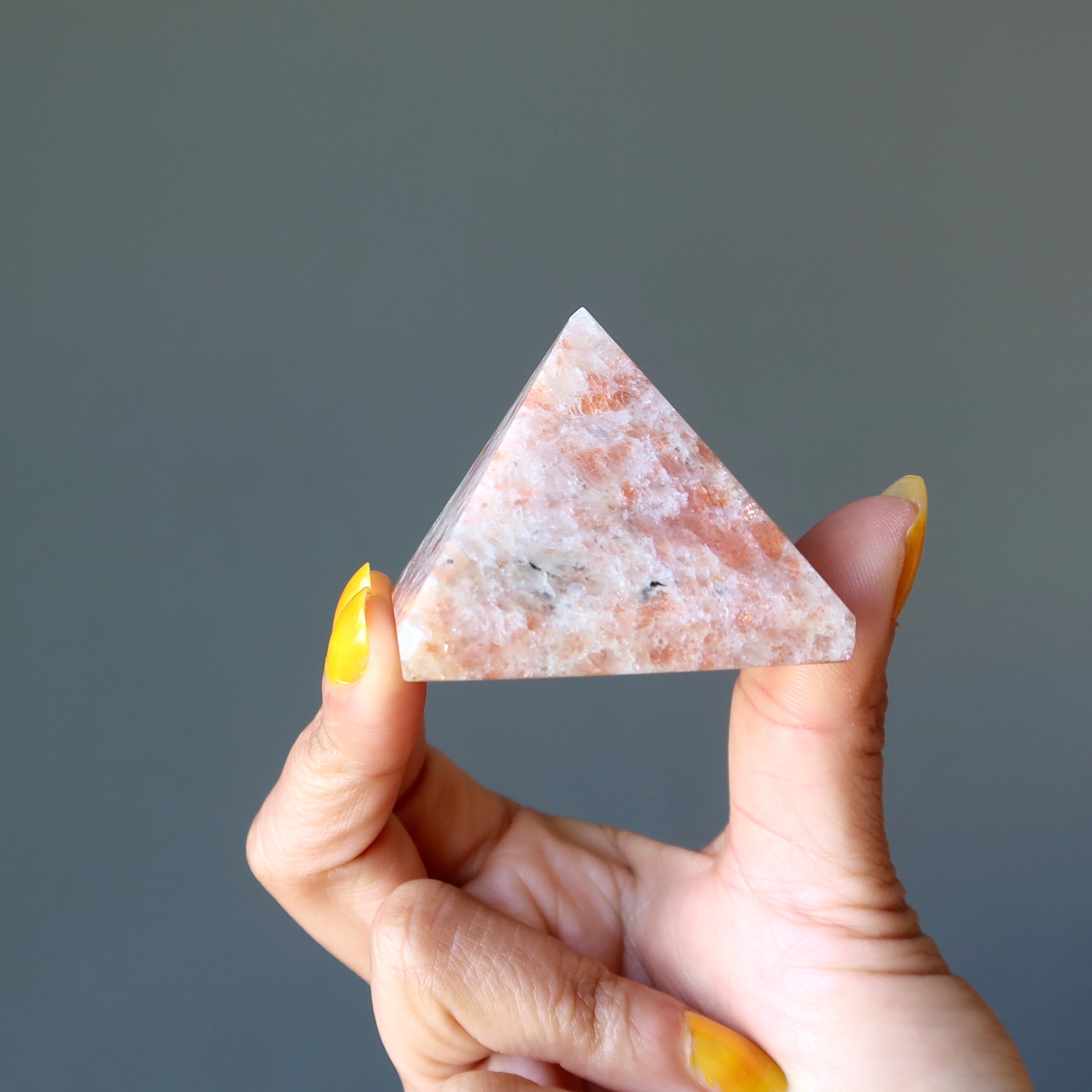 Sunstone Pyramid Sun God Ra Sacred Healing Power Crystal