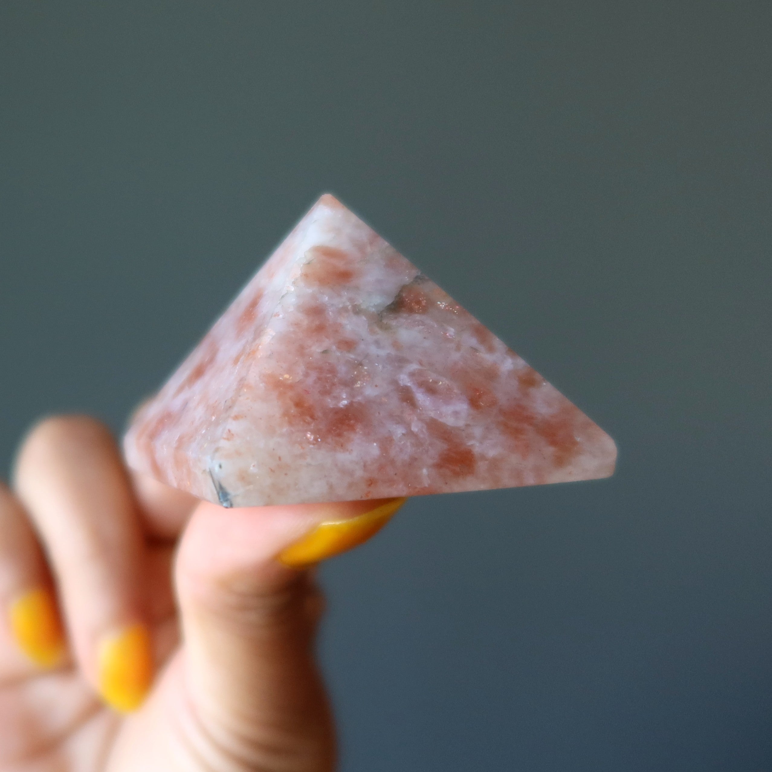 Sunstone Pyramid Sun God Ra Sacred Healing Power Crystal