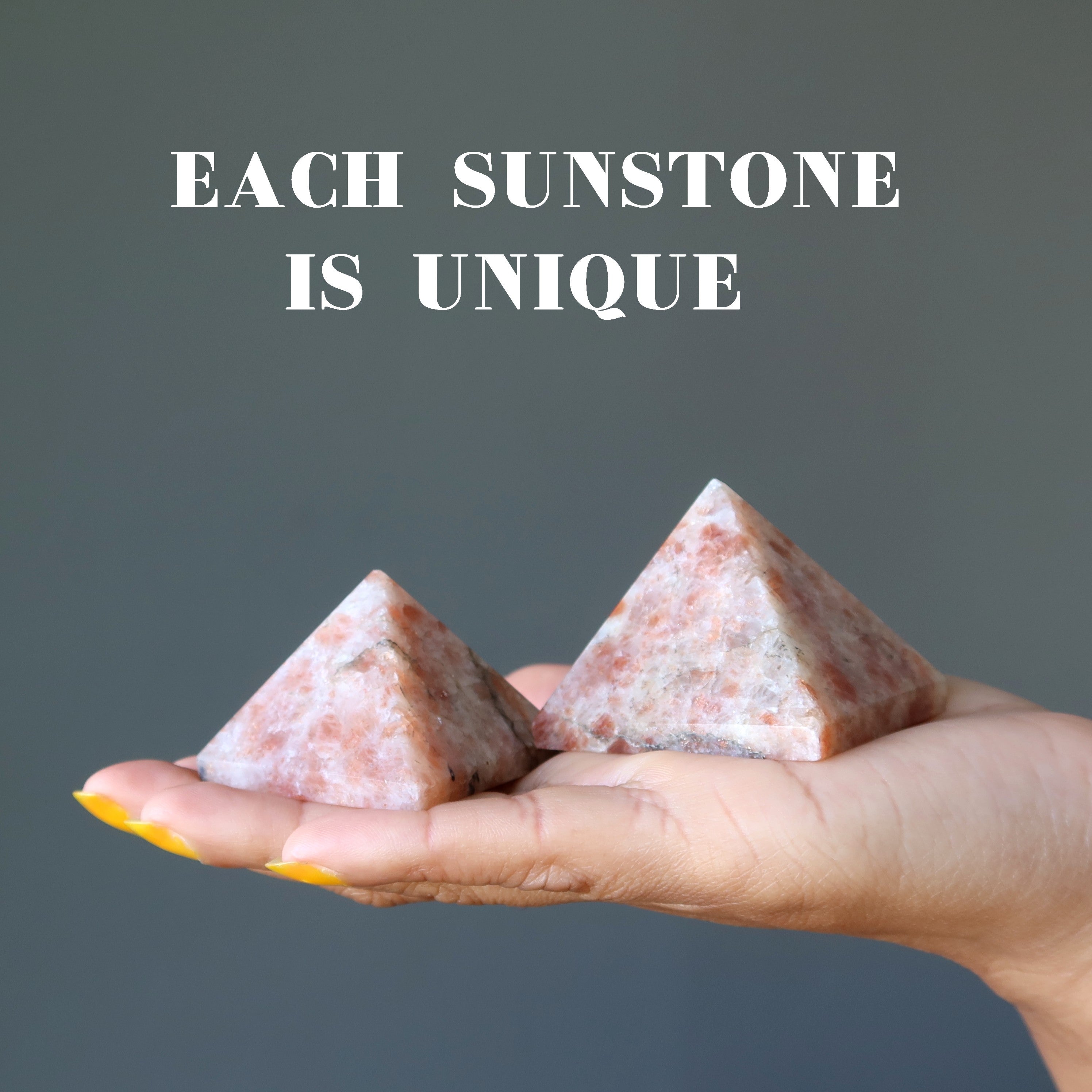 Sunstone Pyramid Sun God Ra Sacred Healing Power Crystal