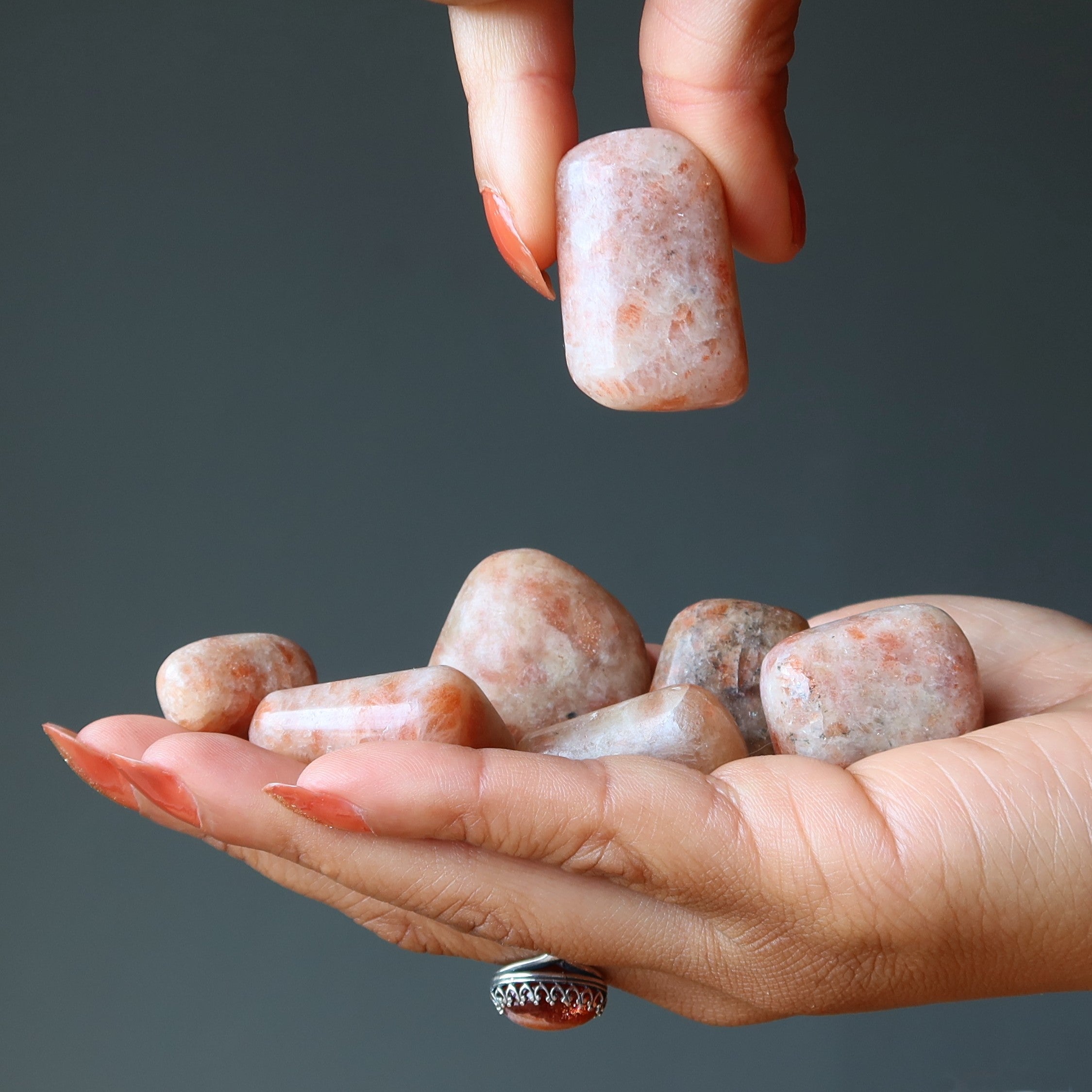 Sunstone Tumbled Stone Sunny Red Crystal