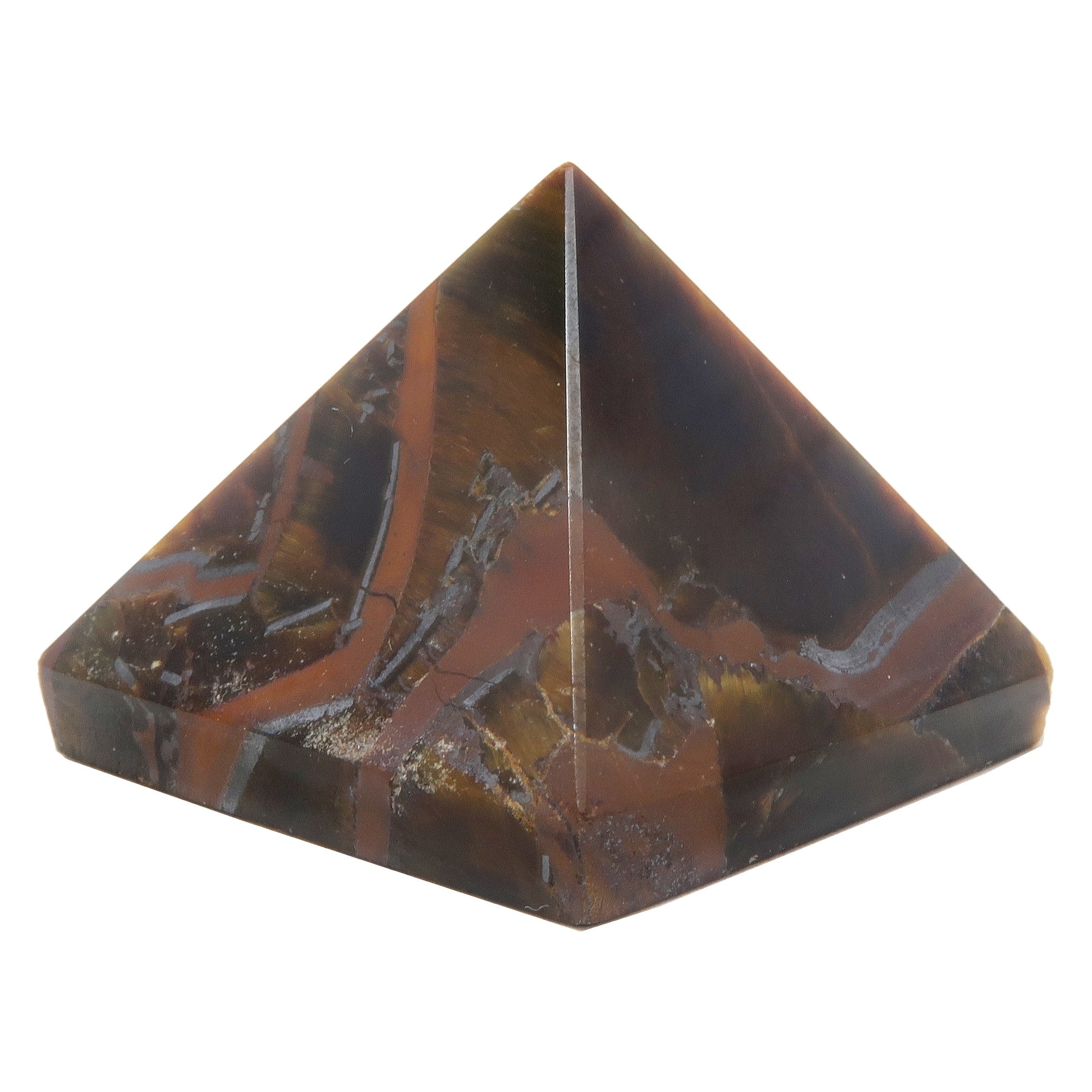 Tigers Eye Pyramid Iron Hematite Jasper Crystal Gala