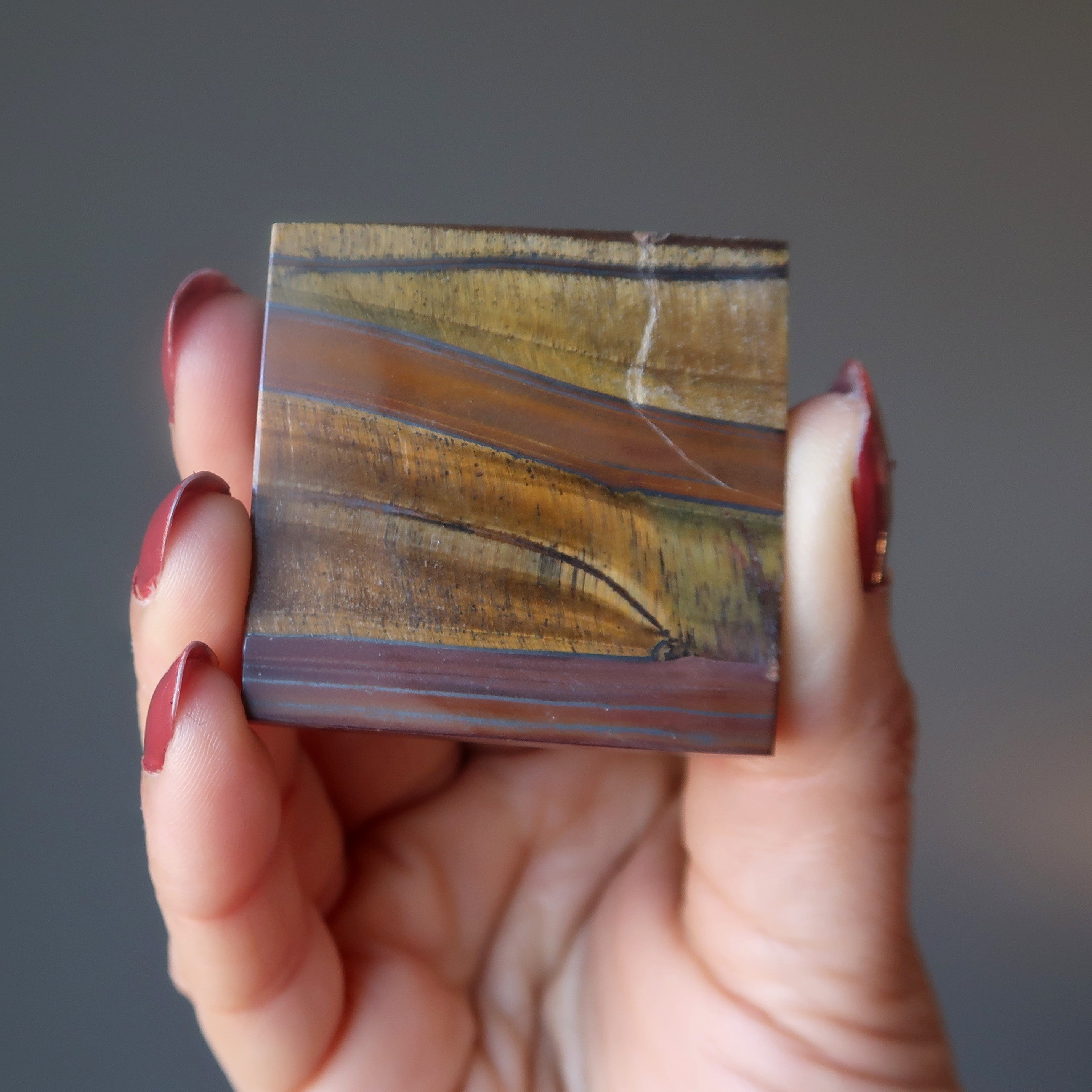 Tigers Eye Pyramid Iron Hematite Jasper Crystal Gala