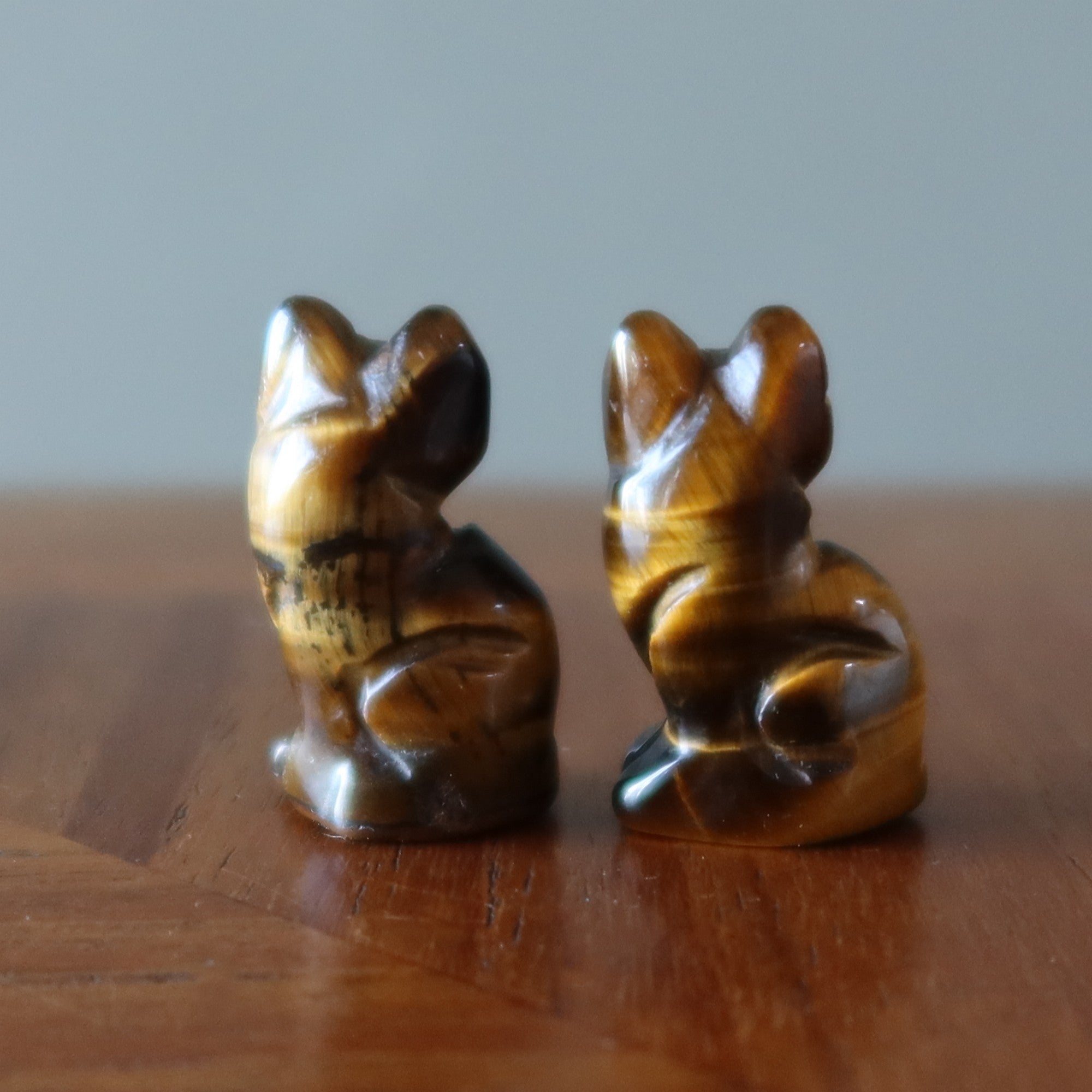 Tigers Eye Cat 1" Miniature Animal I'm All Confidence
