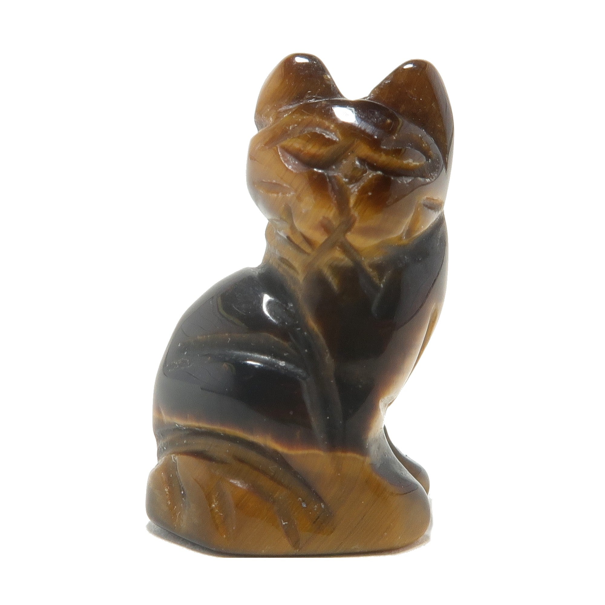 Tigers Eye Cat 1" Miniature Animal I'm All Confidence
