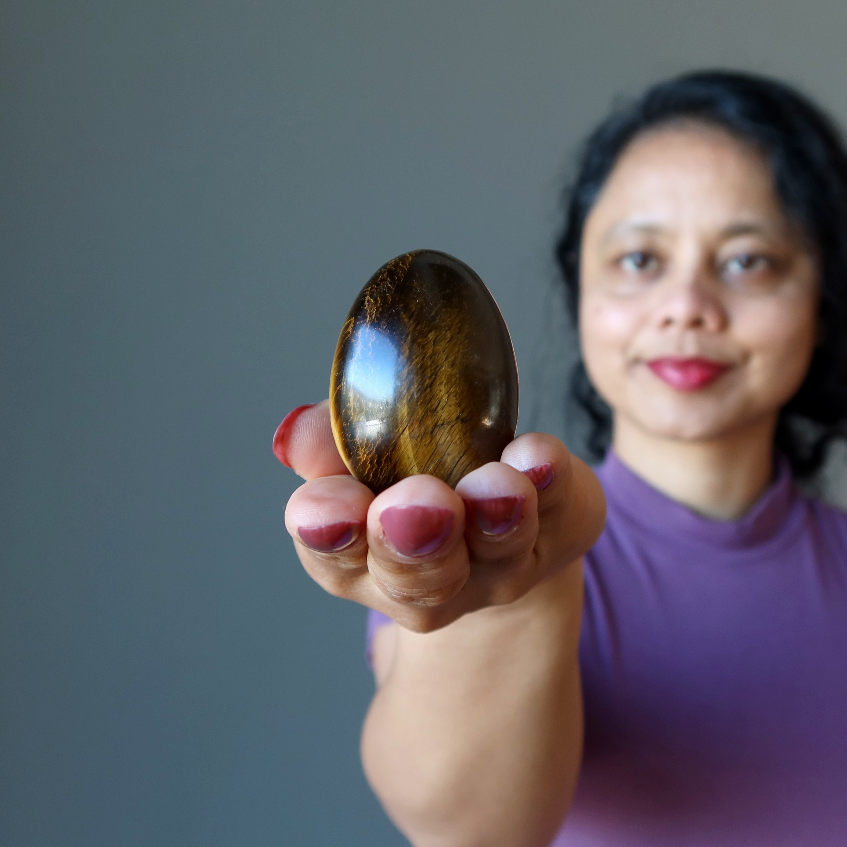 Tigers Eye Egg Nature's Muddy Miracle Confidence Crystal