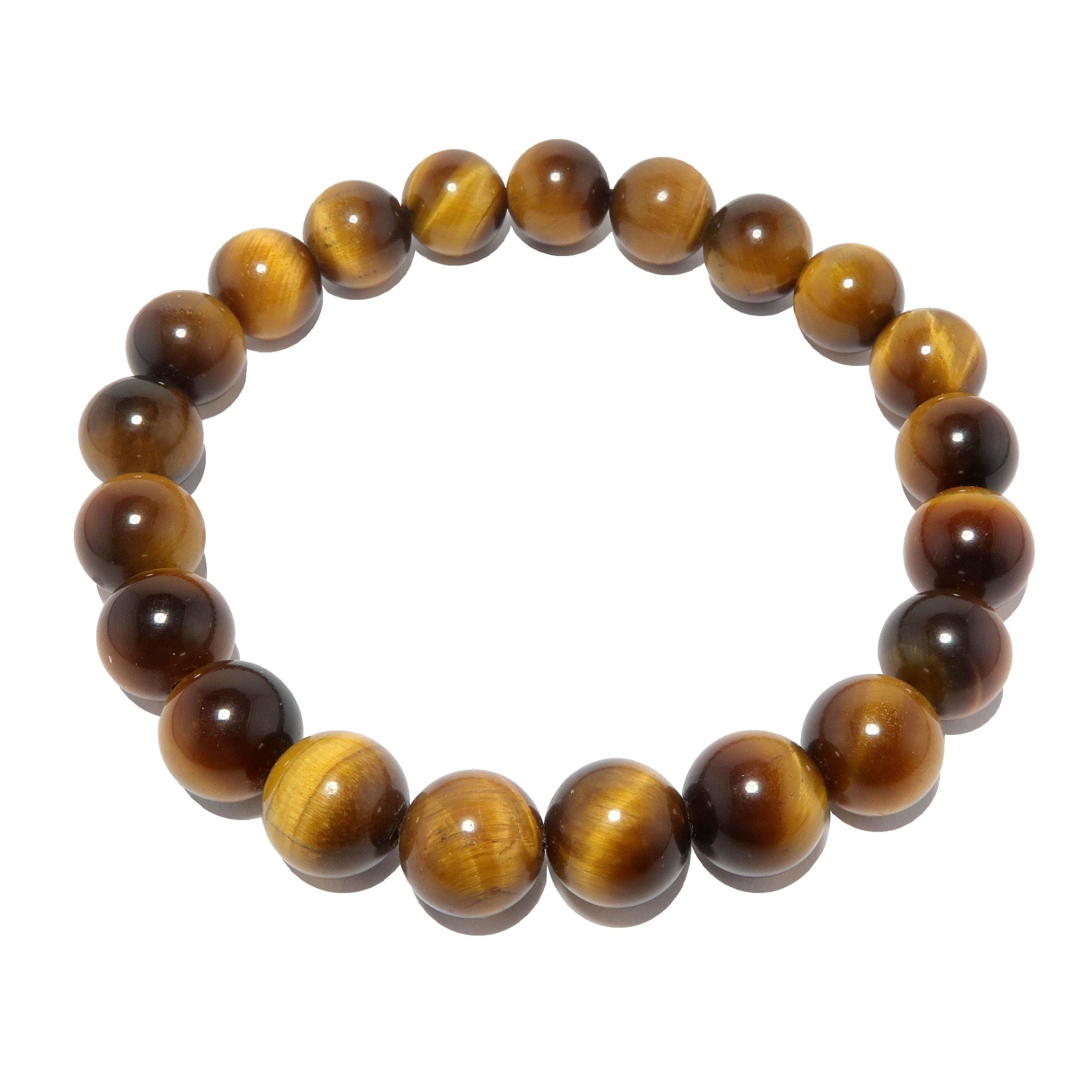 Tigerauge Armband Goldener Zuversichtsstein