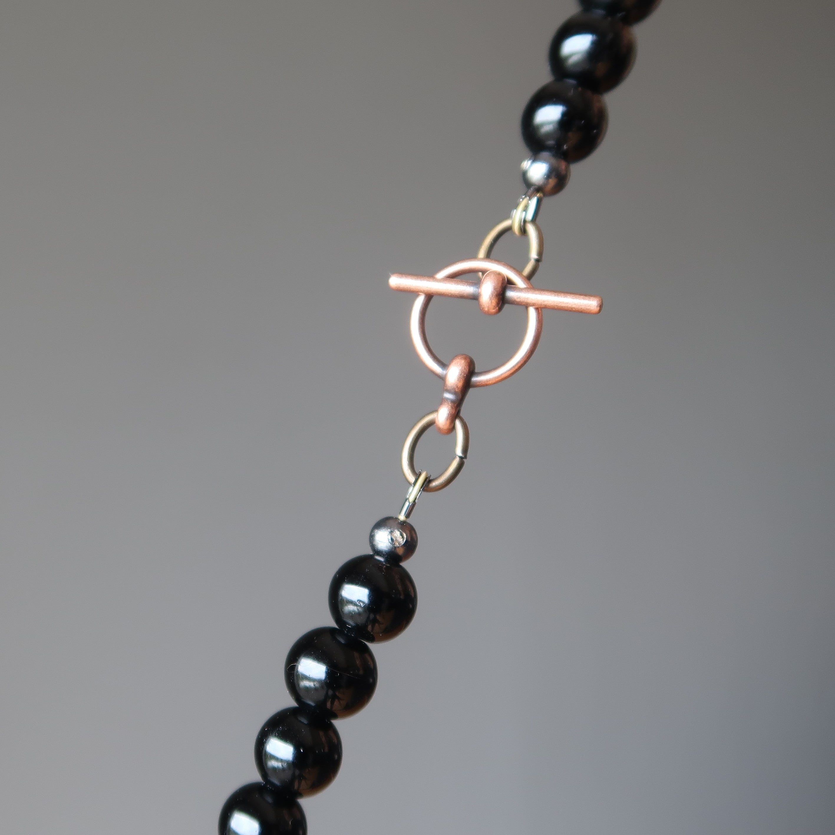 Tigers Eye Necklace Mighty Bear Black Obsidian Protector