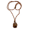 Tigers Eye Necklace Golden Guardian Macrame