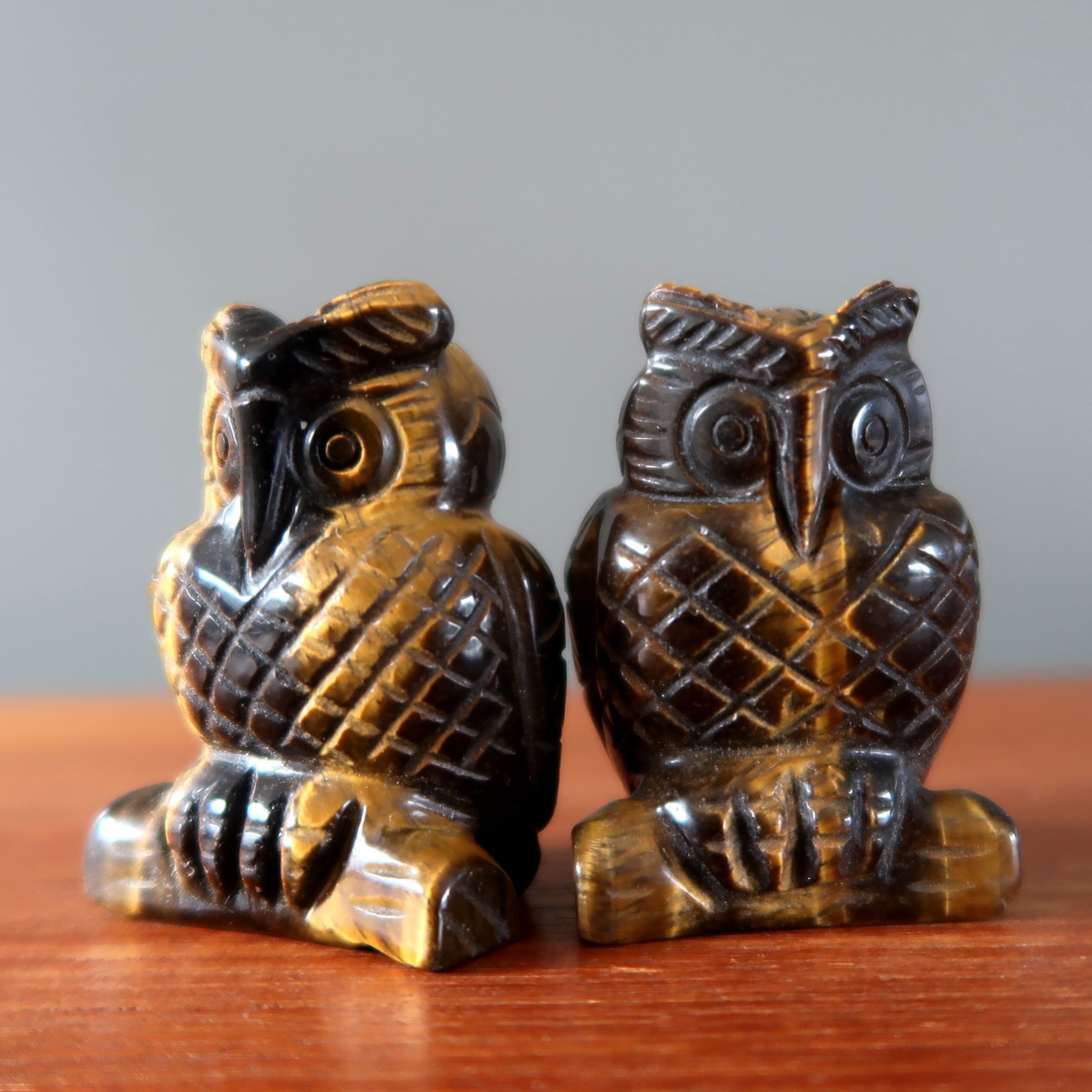 Œil de tigre Hibou Prêt, partez Pierre visionnaire