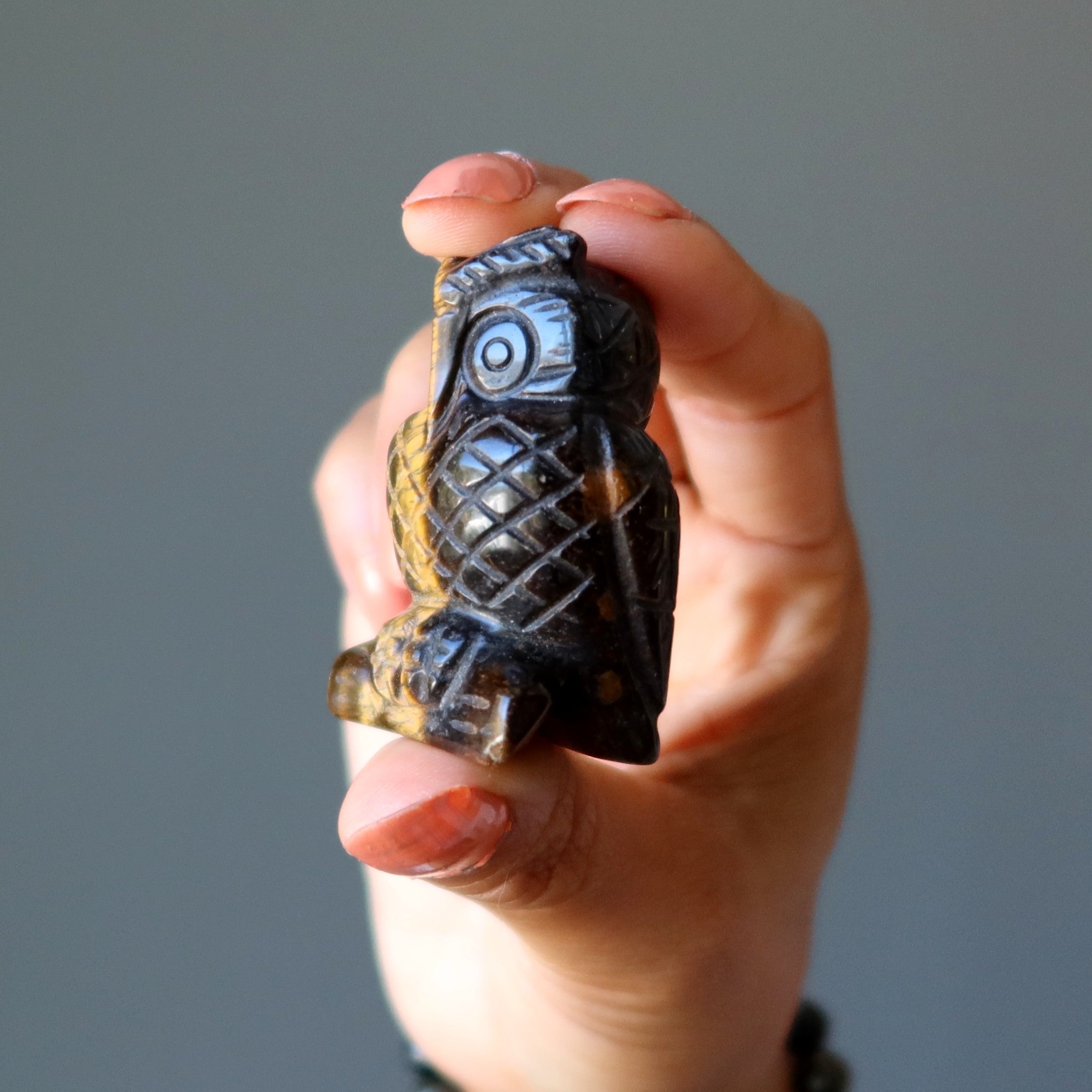 Œil de tigre Hibou Prêt, partez Pierre visionnaire