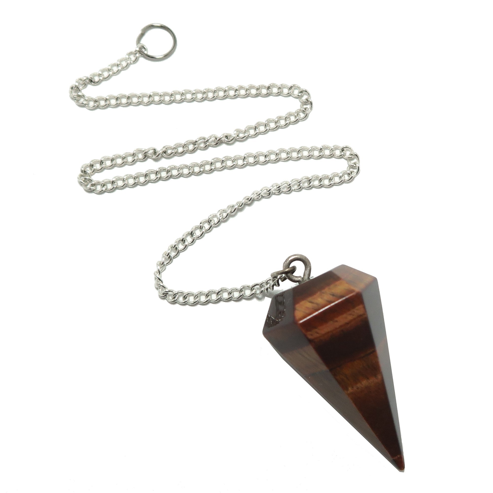 Tigers Eye Pendulum Mind Reader Red Tigers Eye Crystal