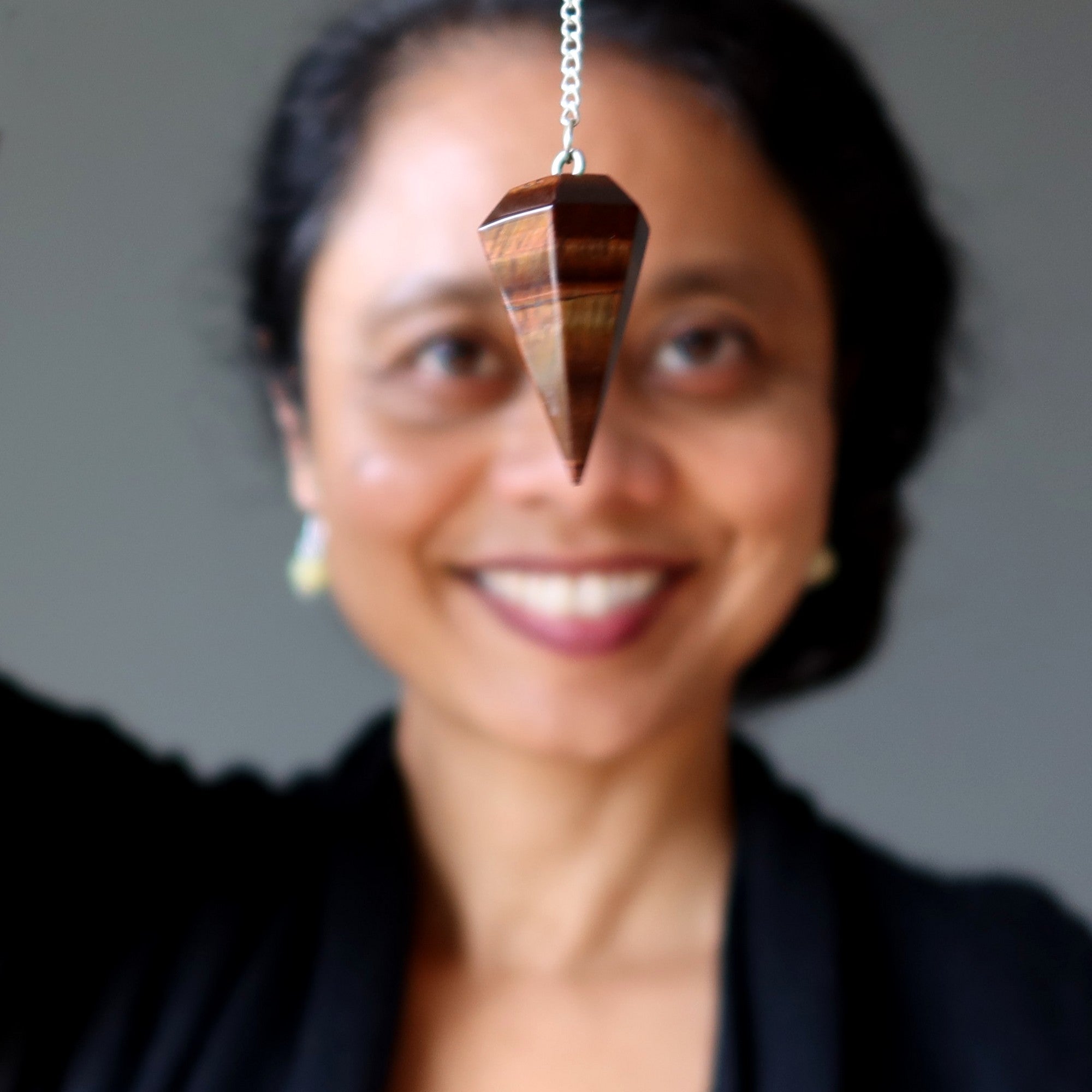 Tigers Eye Pendulum Mind Reader Red Tigers Eye Crystal