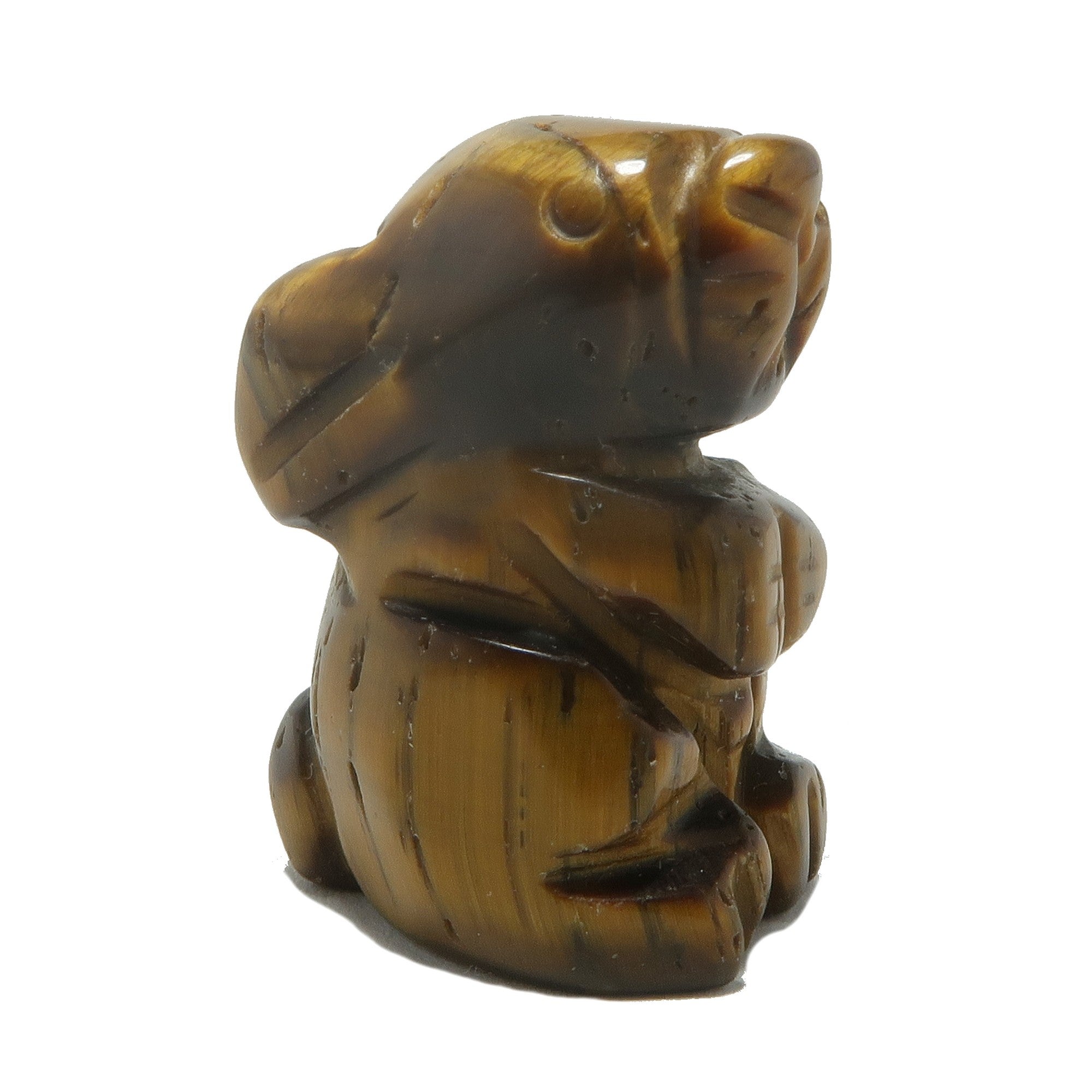 Tigers Eye Rabbit 1" Miniature Pair Animal Hop to Greatness