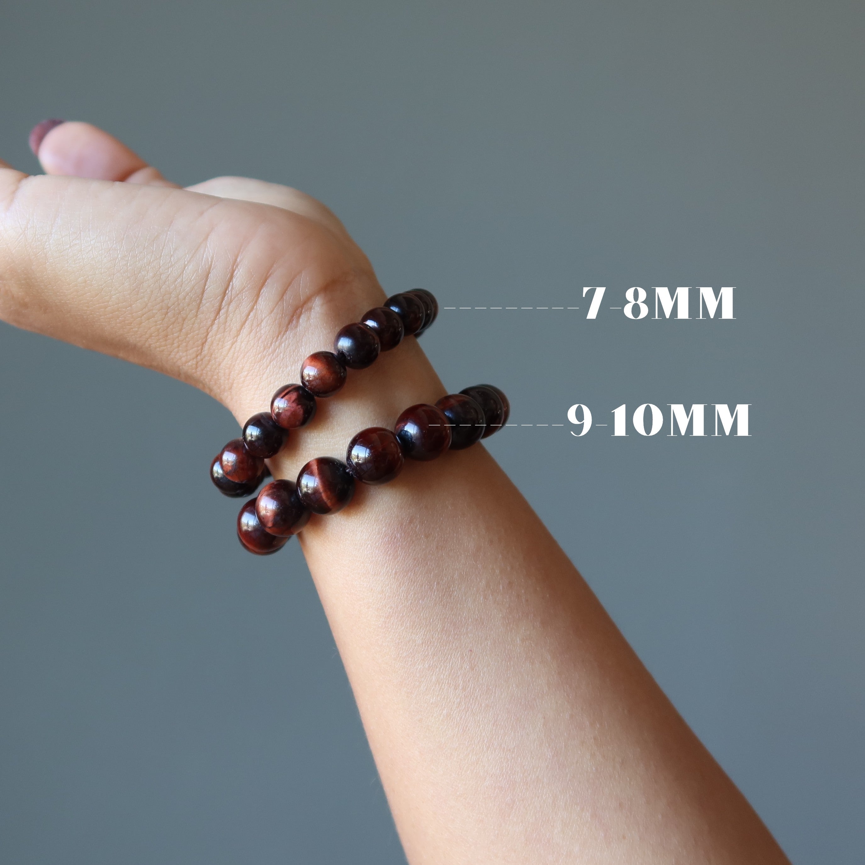 Tigers Eye Bracelet Red Roaring Stone Dream Chaser