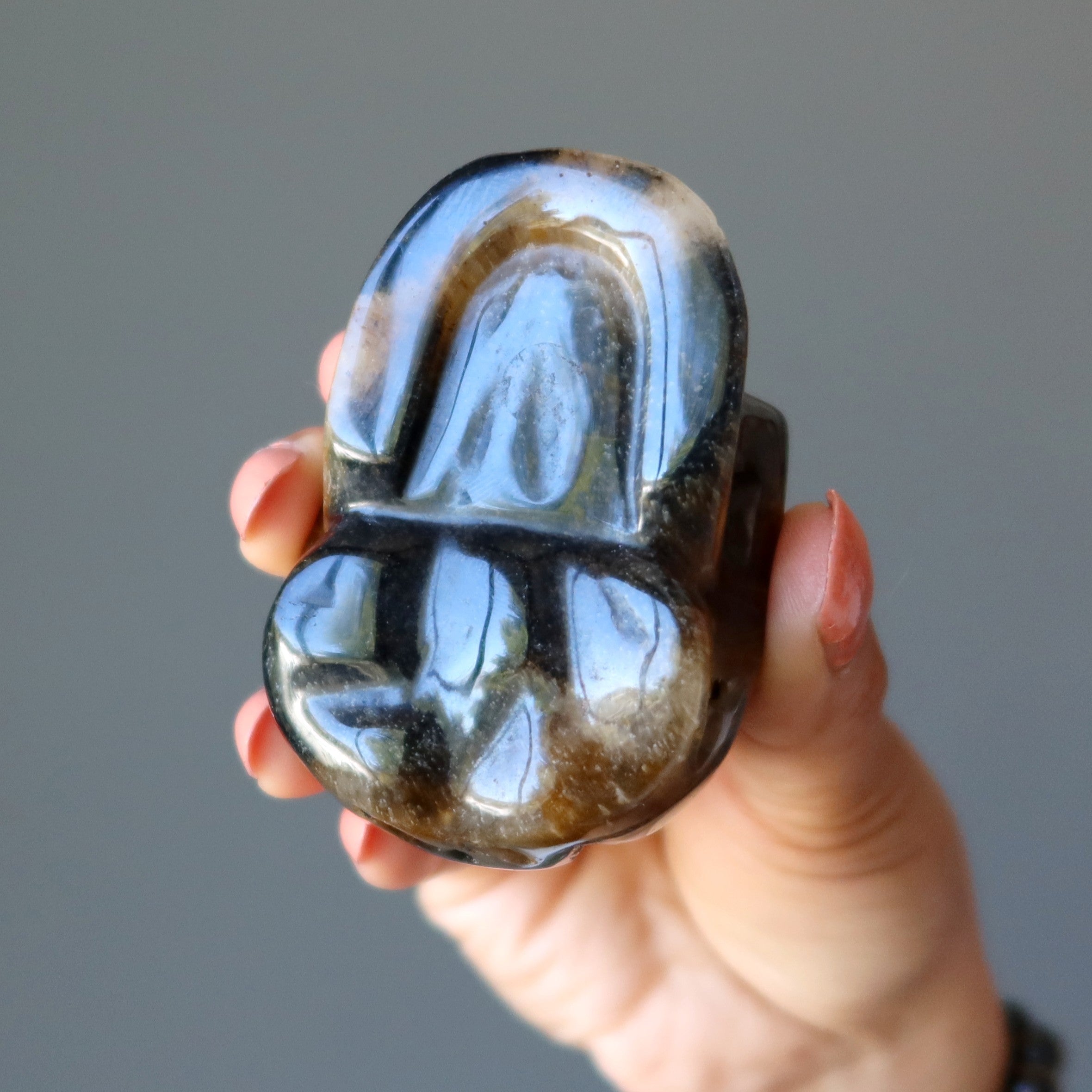 Tigers Eye Skull Secrets of Other World Crystal