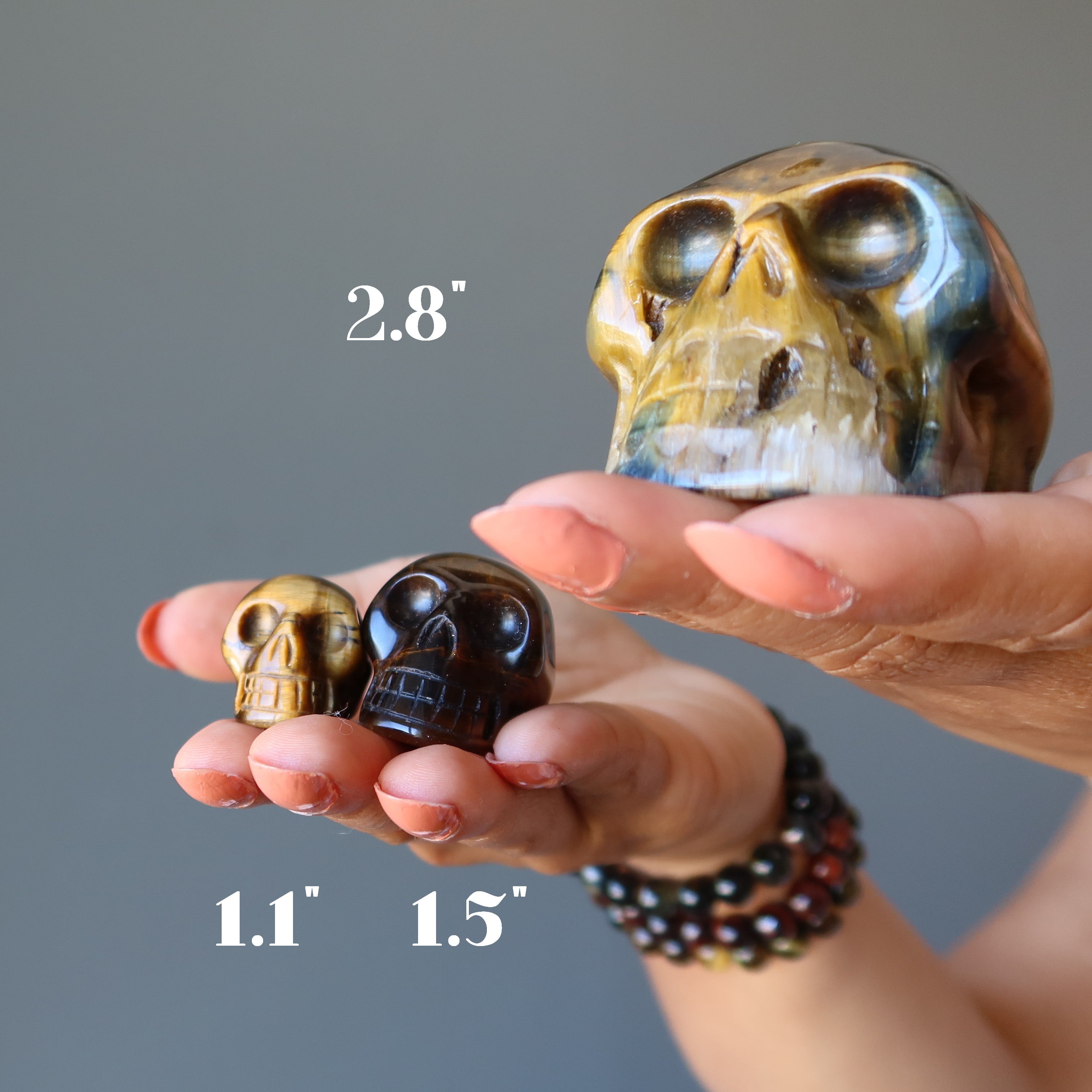 Tigers Eye Skull Secrets of Other World Crystal