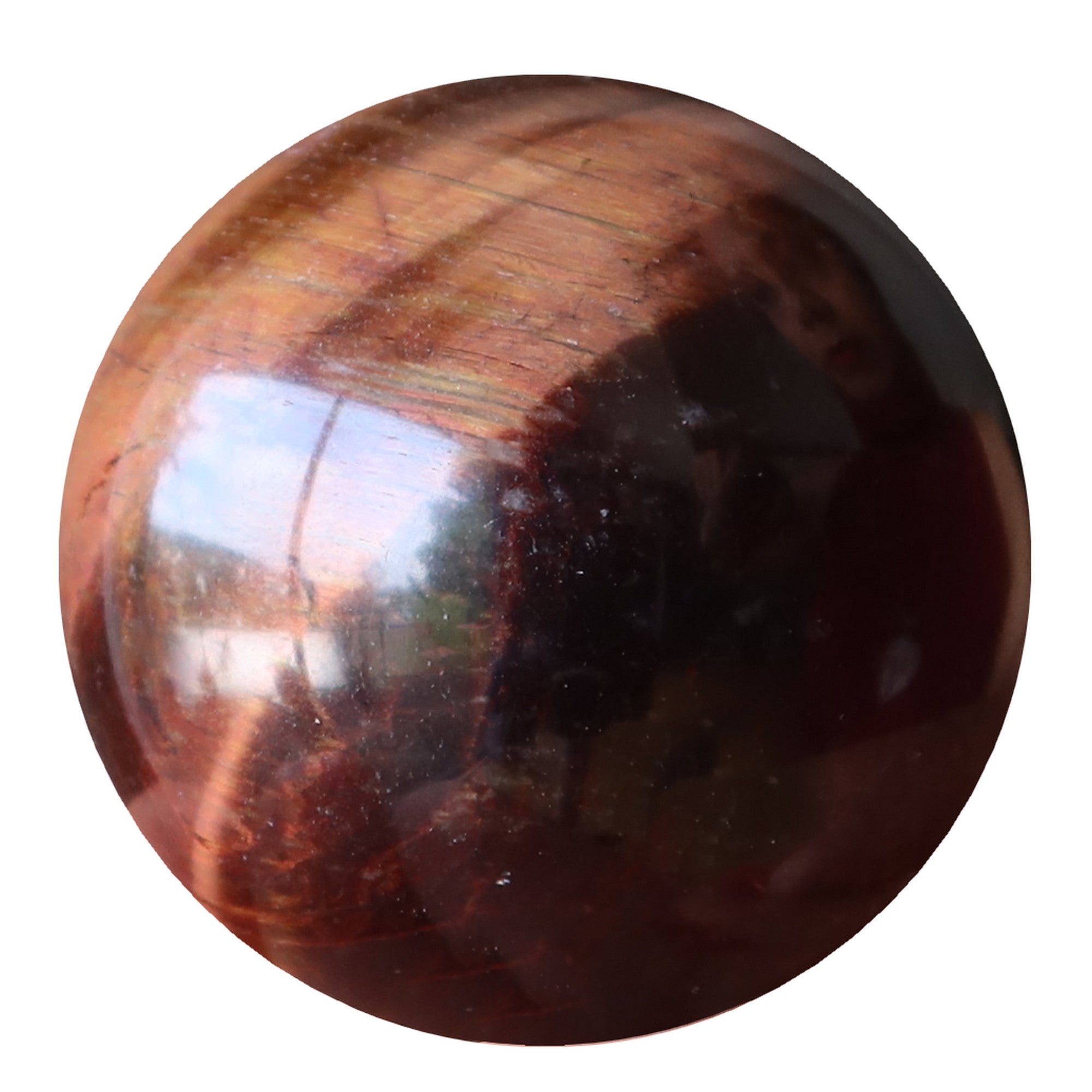 Tigers Eye Sphere Red Dream Chaser Crystal Ball
