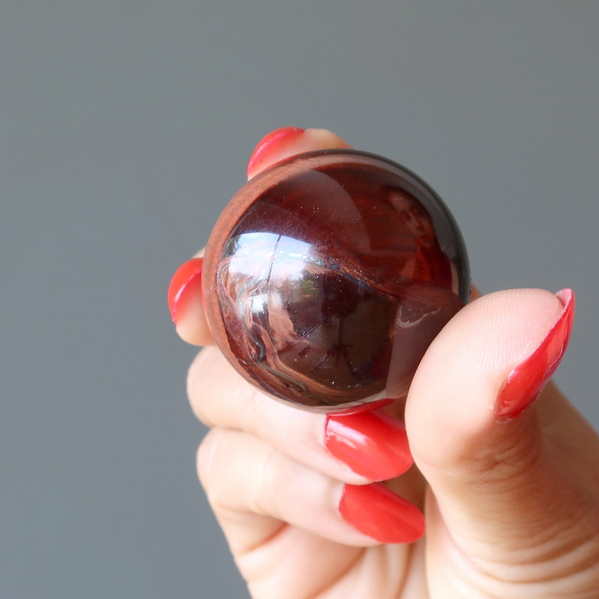 Tigers Eye Sphere Red Dream Chaser Crystal Ball