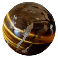 Sphère Œil de Tigre Tigre dans la Tanière Boule de Cristal