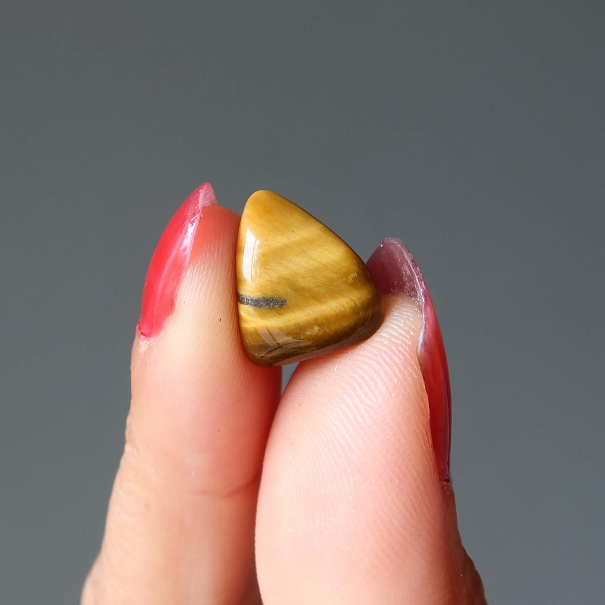 Tigers Eye Tumbled Stone Golden Guardian