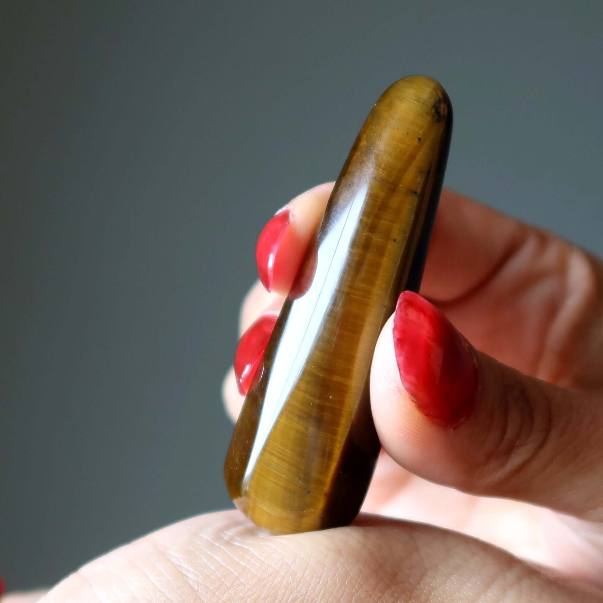 Tigers Eye Massage Wand Golden Delight Stone