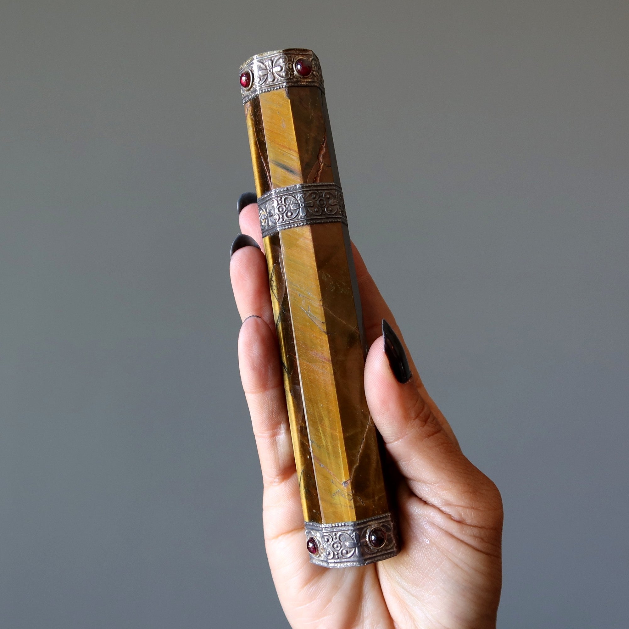 Tigers Eye Rod Wand Wounded Warrior Stone