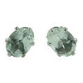 Topaz Earrings Clear Personality Studs Sterling Silver
