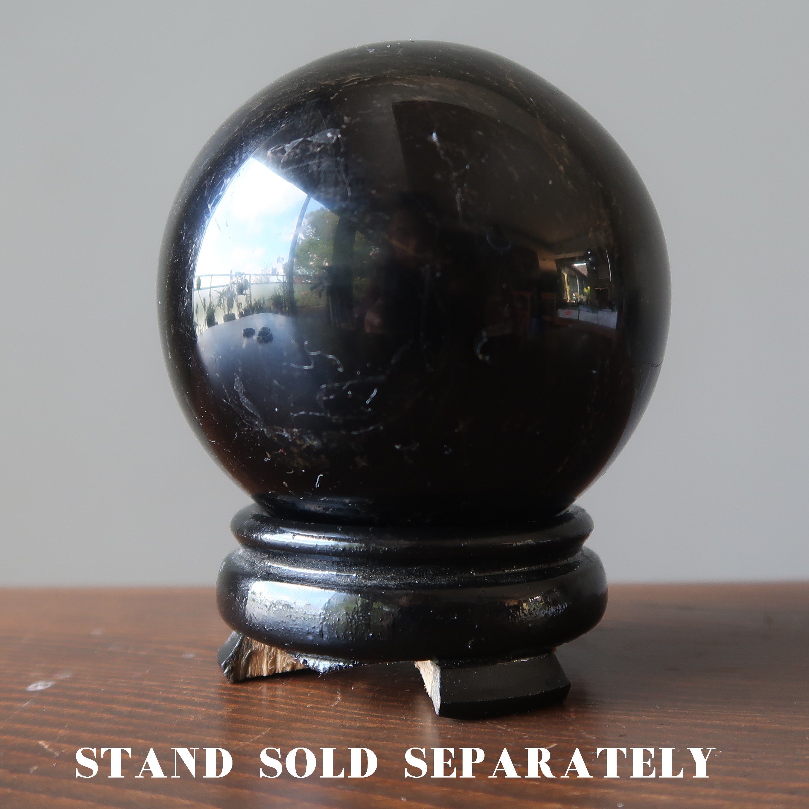 Boule de Protection en Cristal Tourmaline Noire
