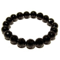 Black Tourmaline Bracelet Faceted Crystal Elegant Protection