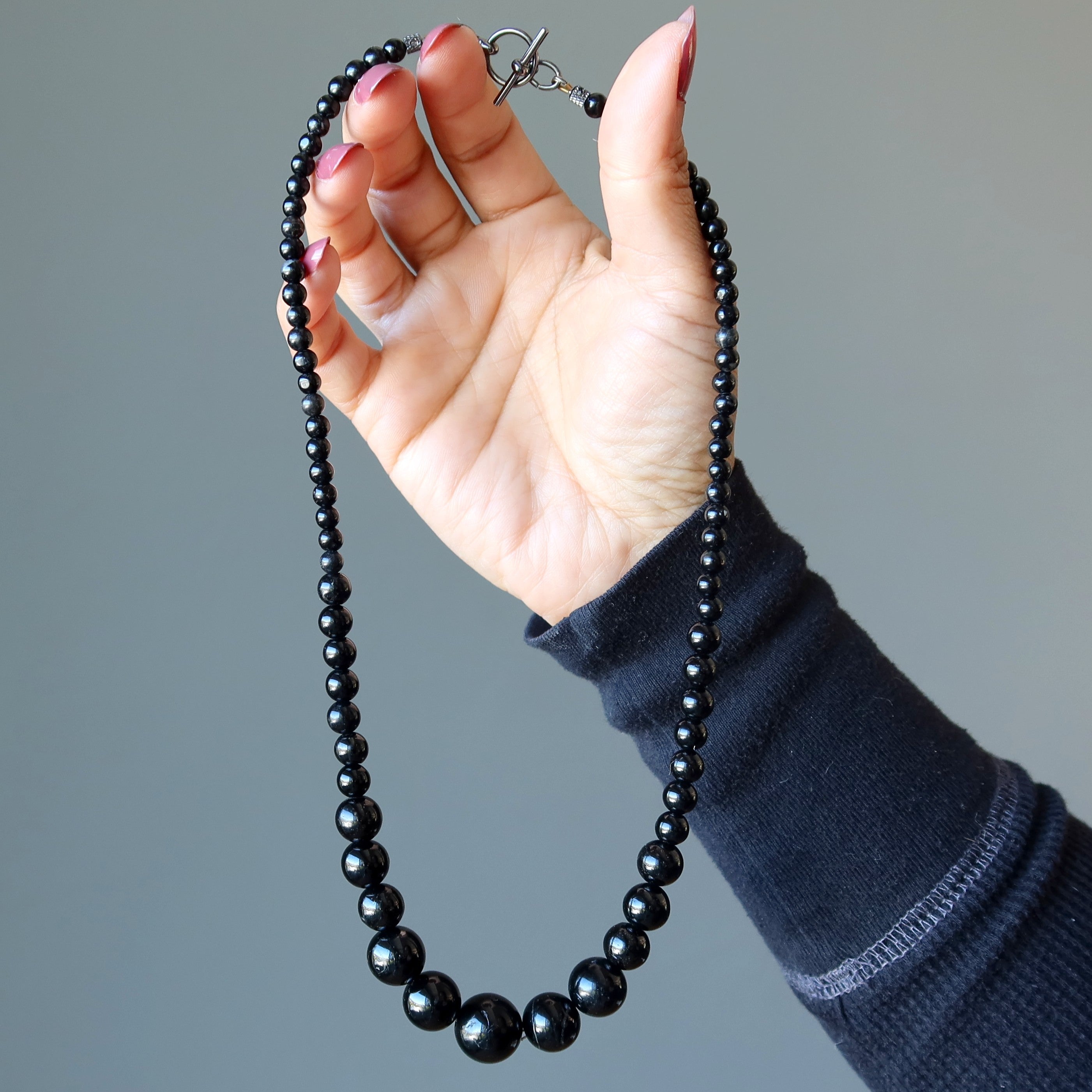 Collier en tourmaline noire - Perles de protection intégrale