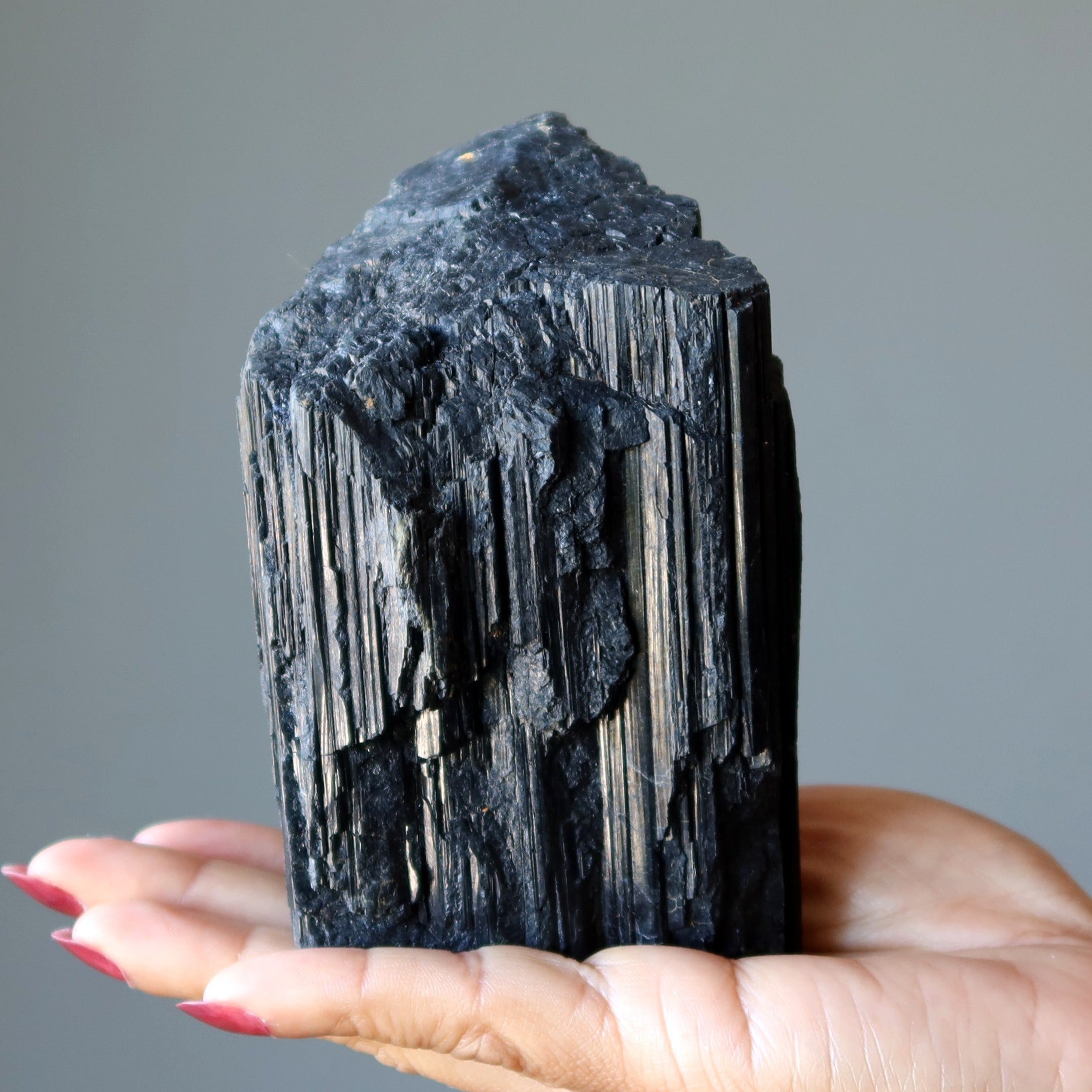 Morceau brut de protection en Tourmaline Noire