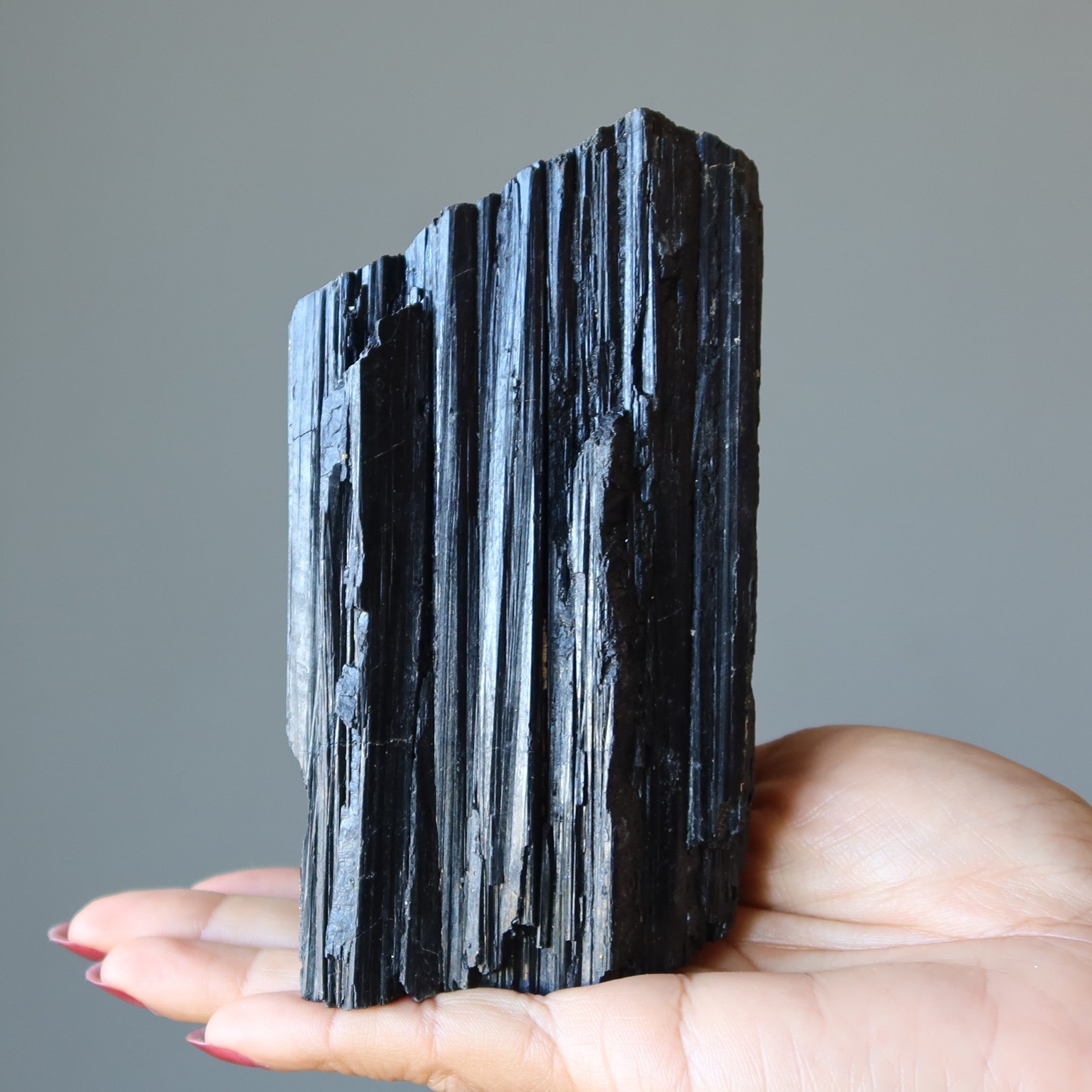Morceau brut de protection en Tourmaline Noire