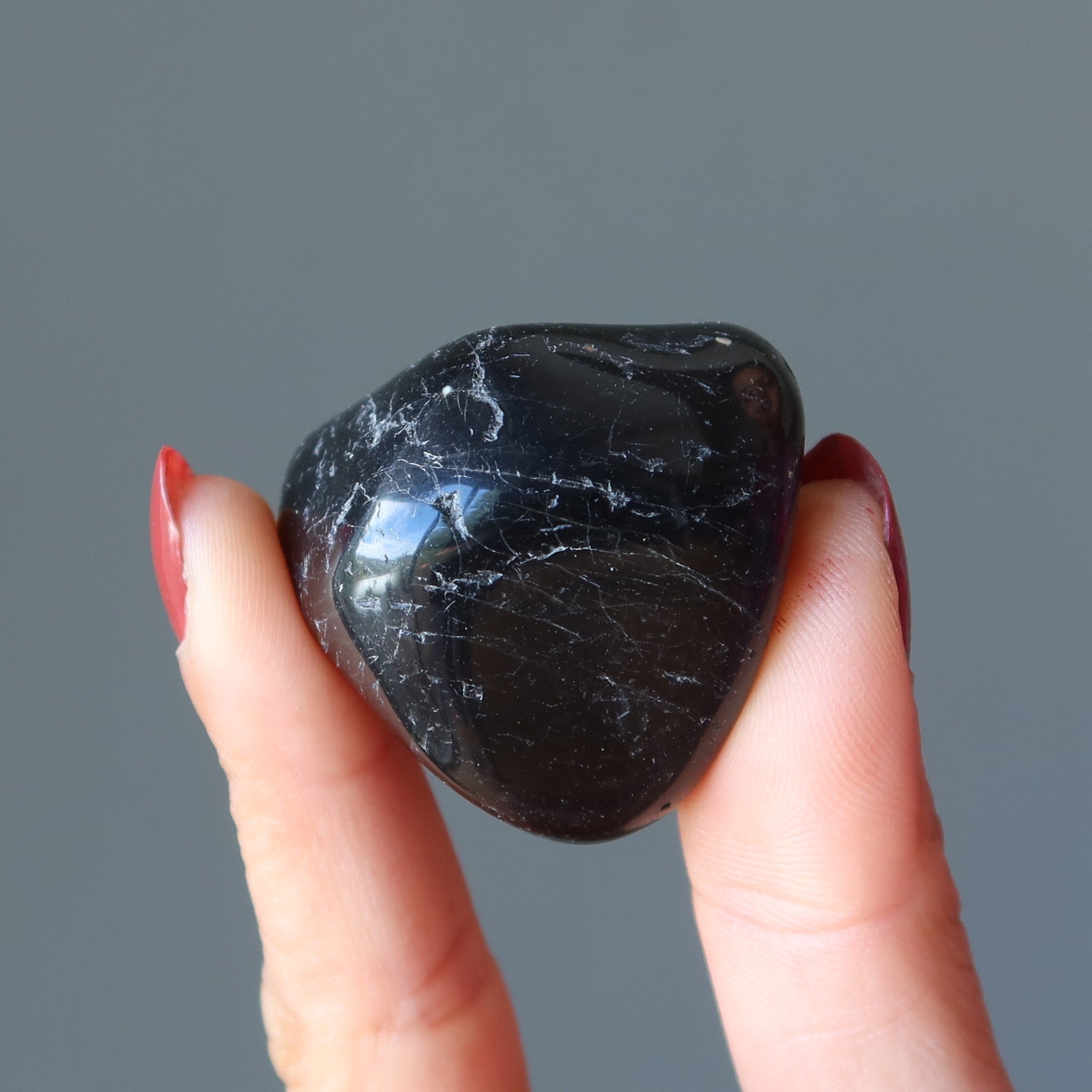 Black Tourmaline Tumbled Stone Protection