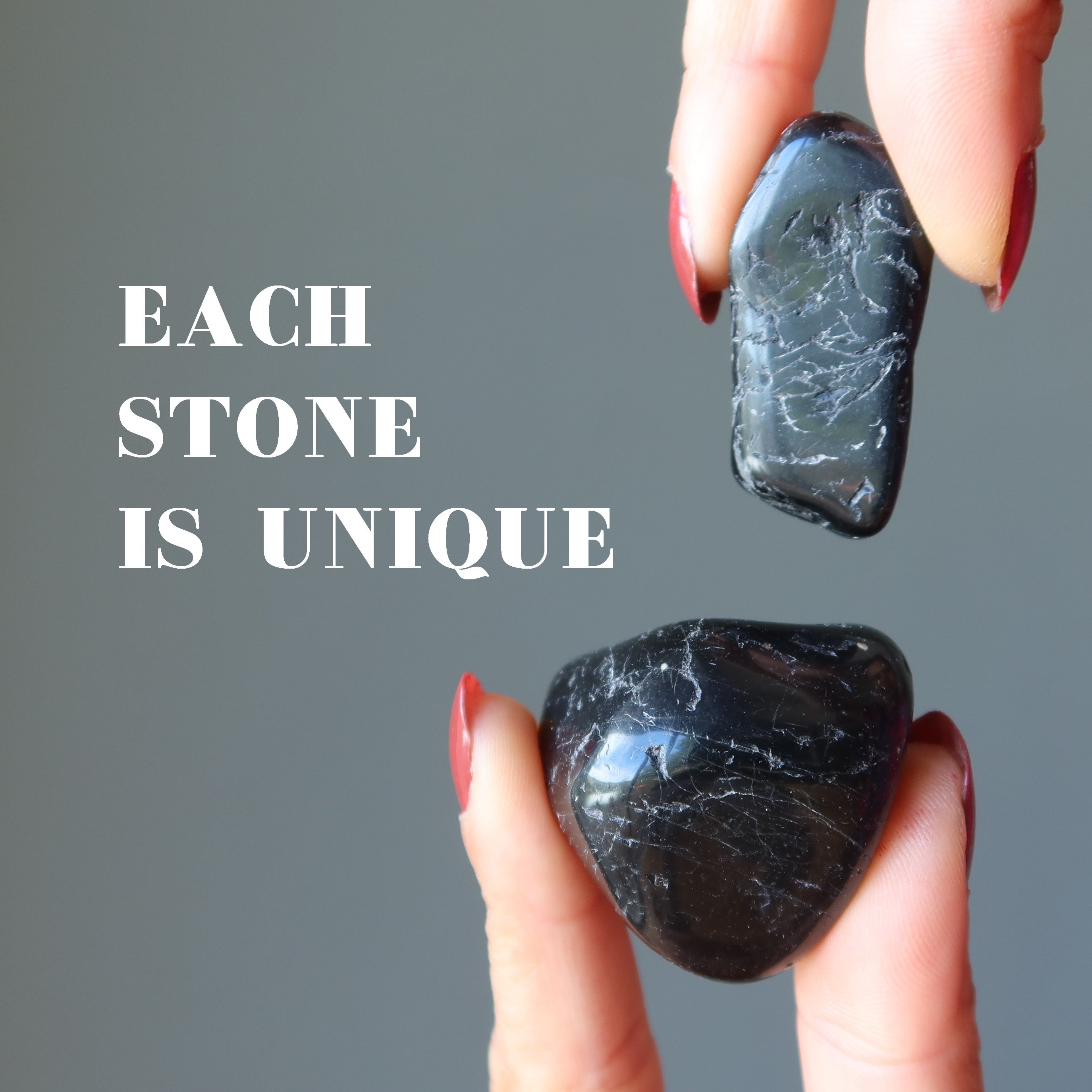 Black Tourmaline Tumbled Stone Protection