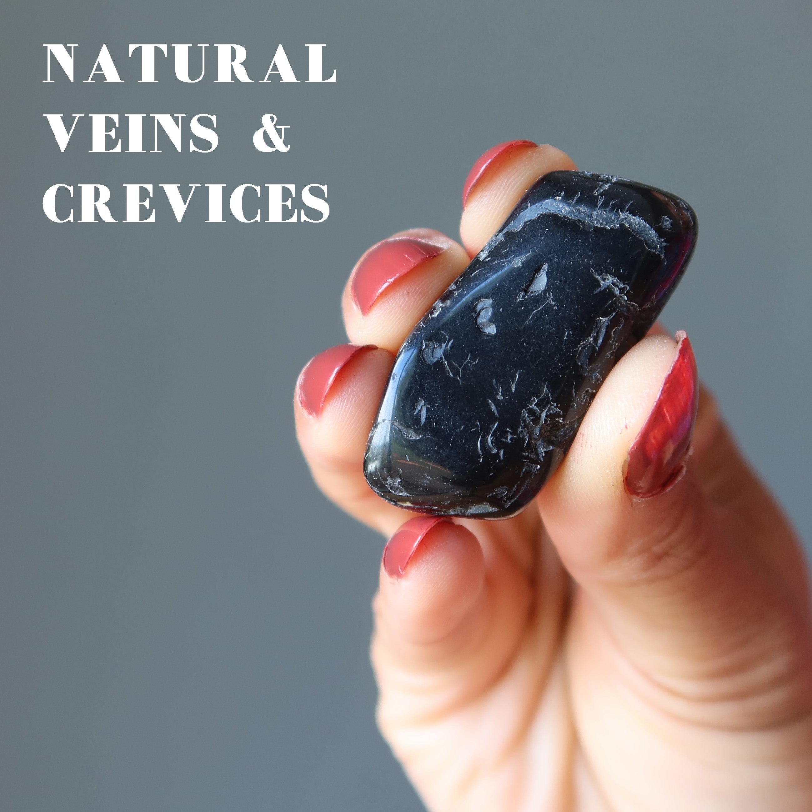 Black Tourmaline Tumbled Stone Protection