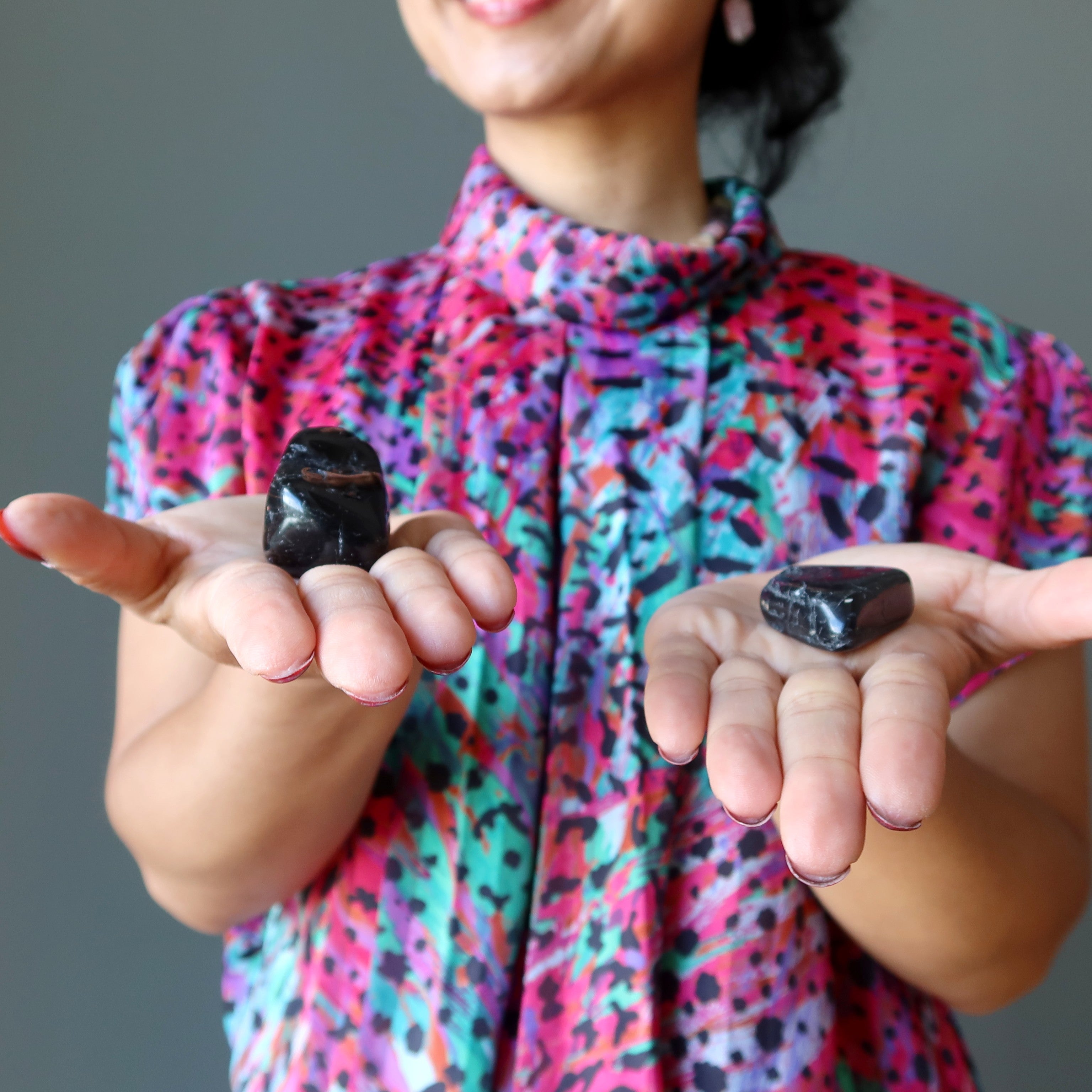 Black Tourmaline Tumbled Stone Protection
