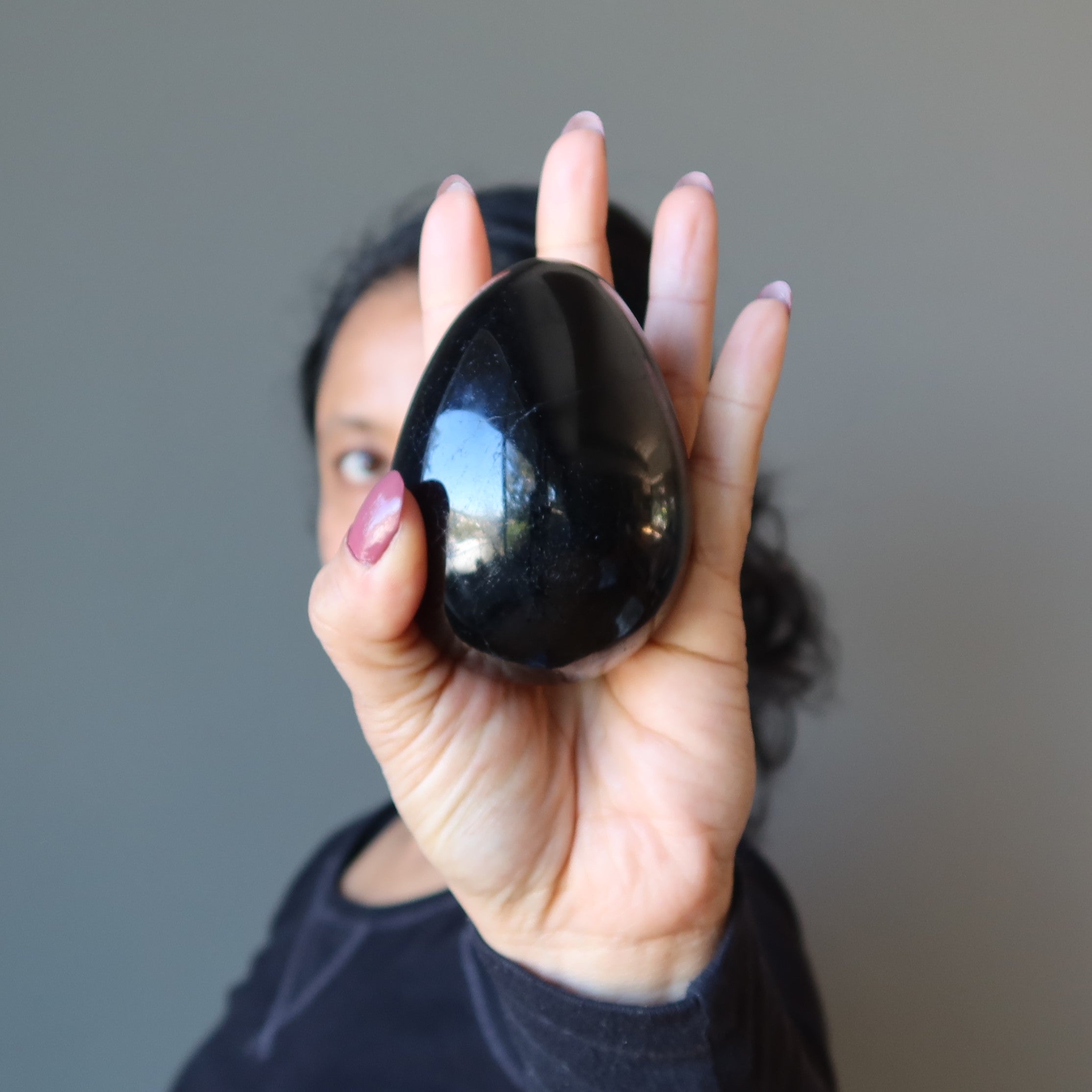 Black Tourmaline Egg New Perspectives Protection Crystal