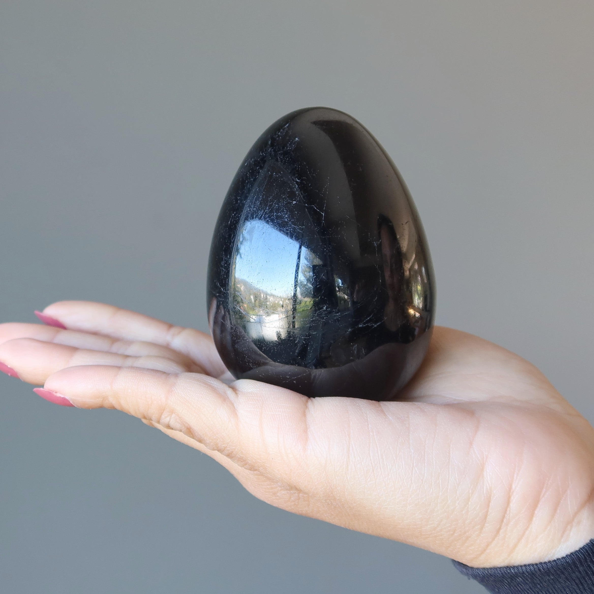 Black Tourmaline Egg New Perspectives Protection Crystal