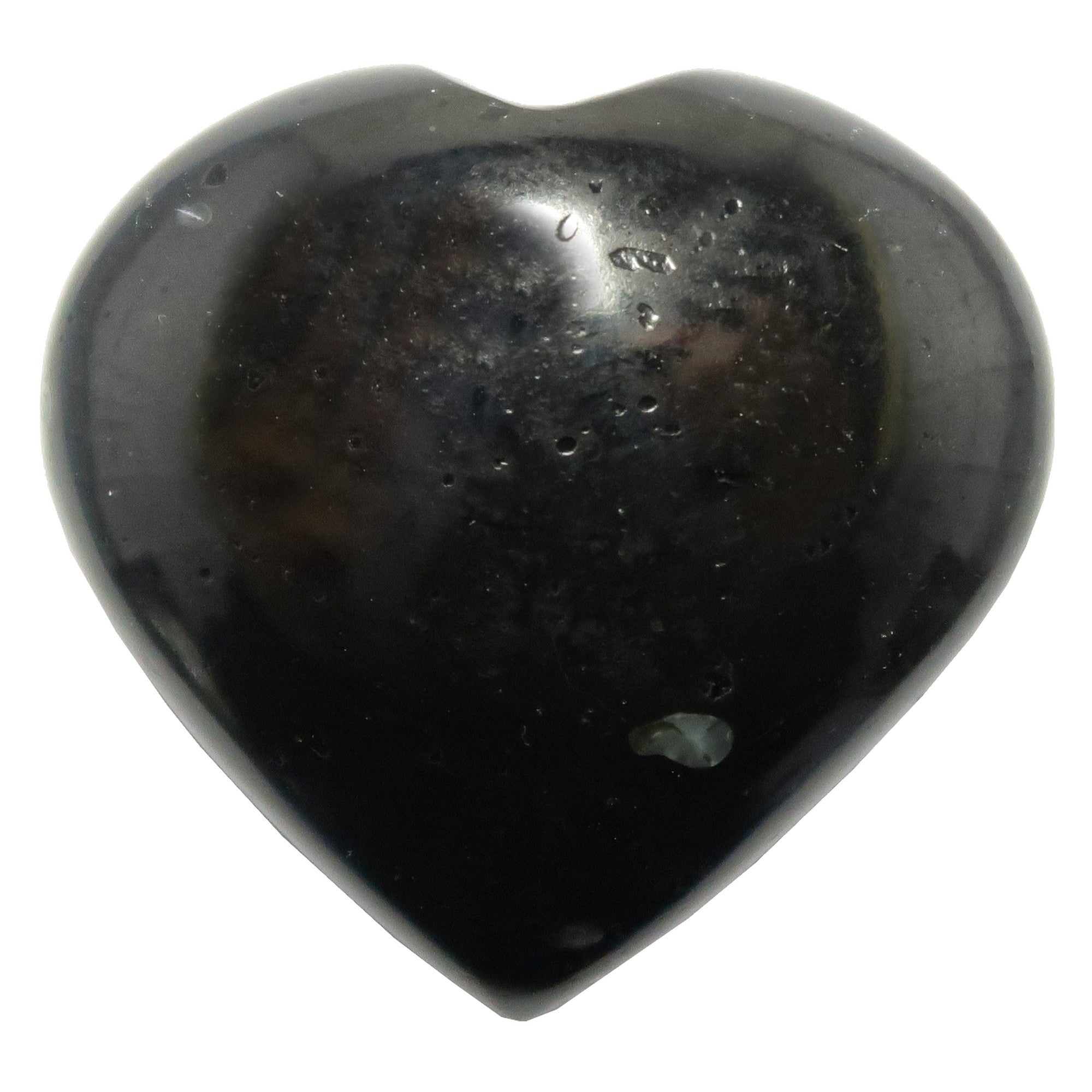Black Tourmaline Heart Protect My Love