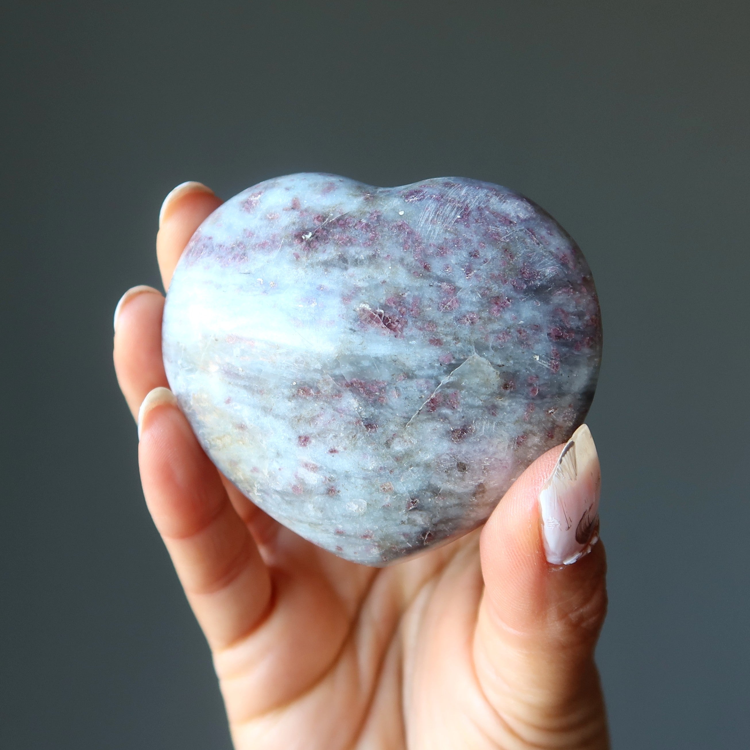 Red Tourmaline Heart Love is Real Rubellite Beauty Stone